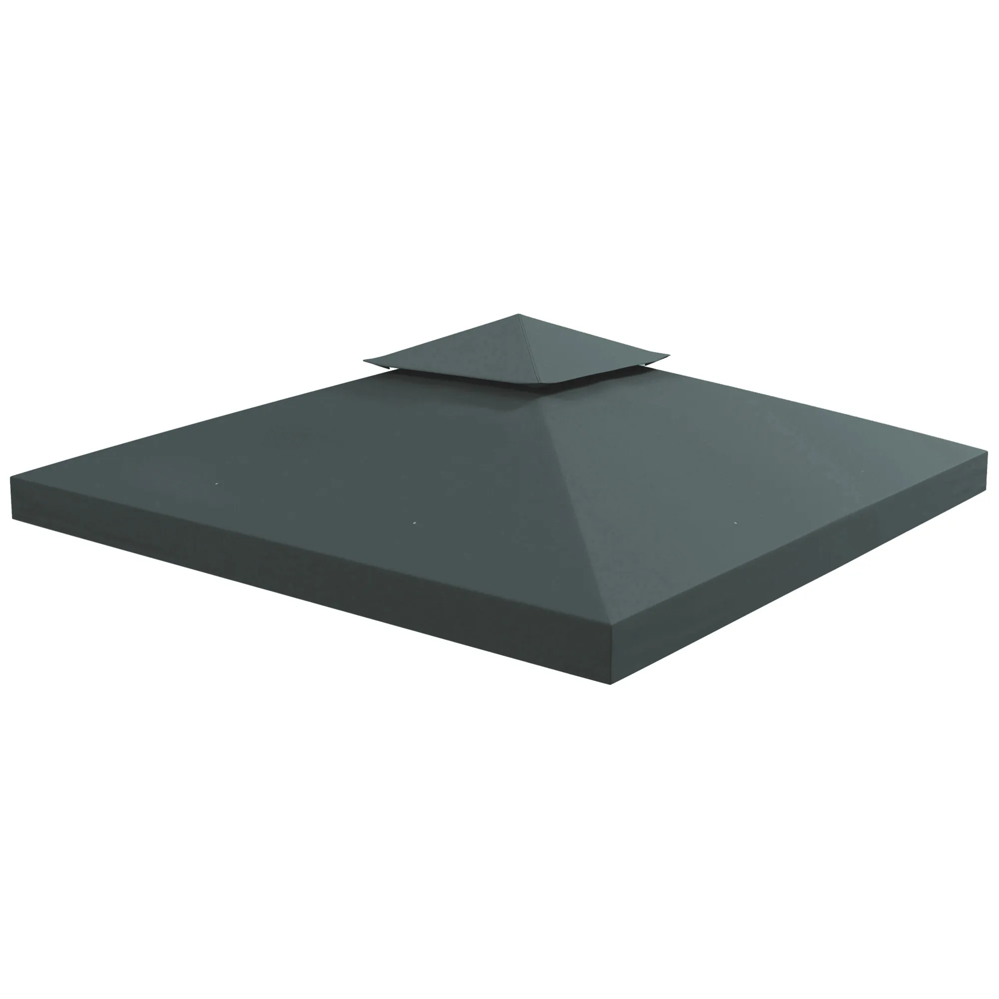 Pavillon Ersatzdach 3x3 m Kohlegrau