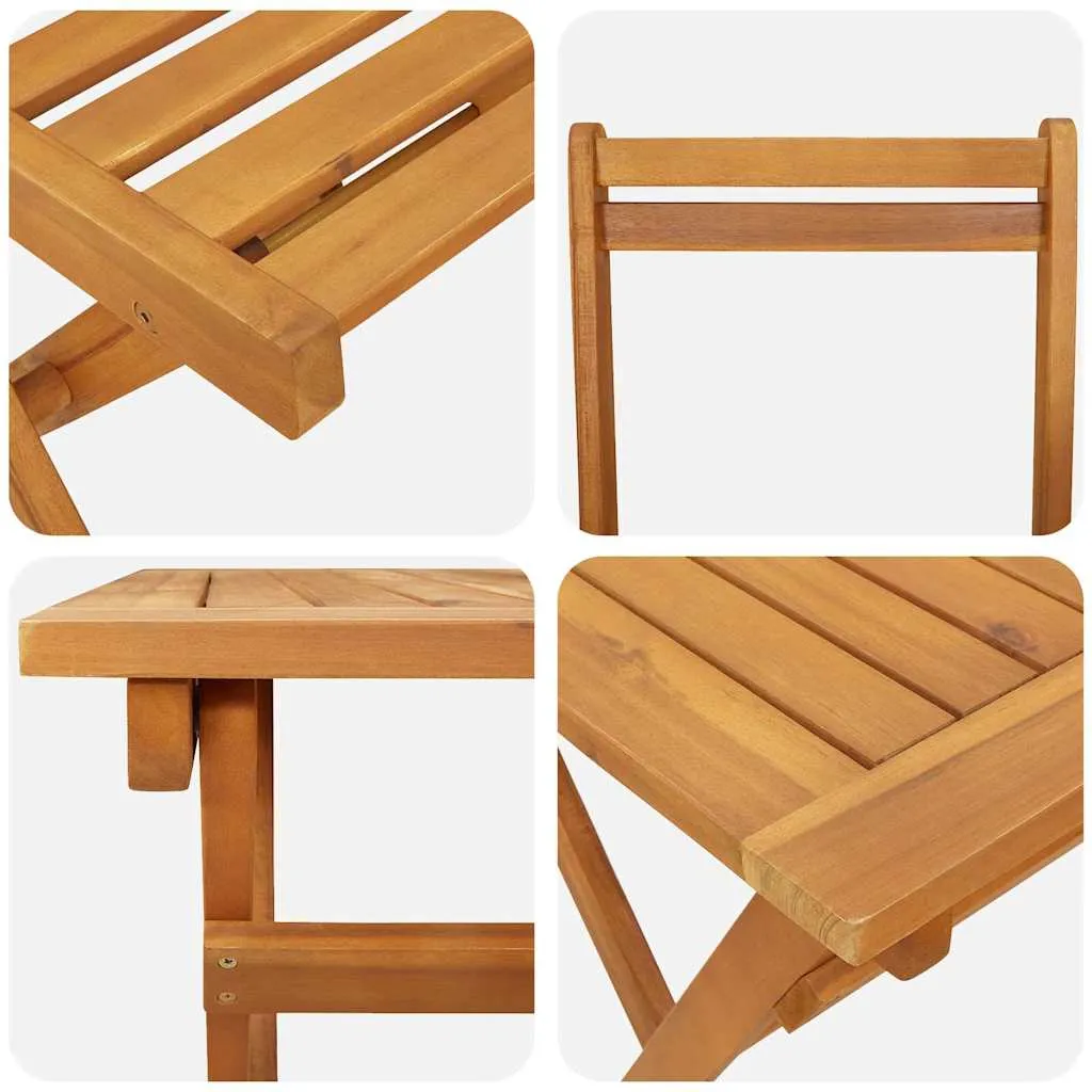 Rustikales Garten-Esszimmer-Set Echtholz 180x90x75 cm Braun