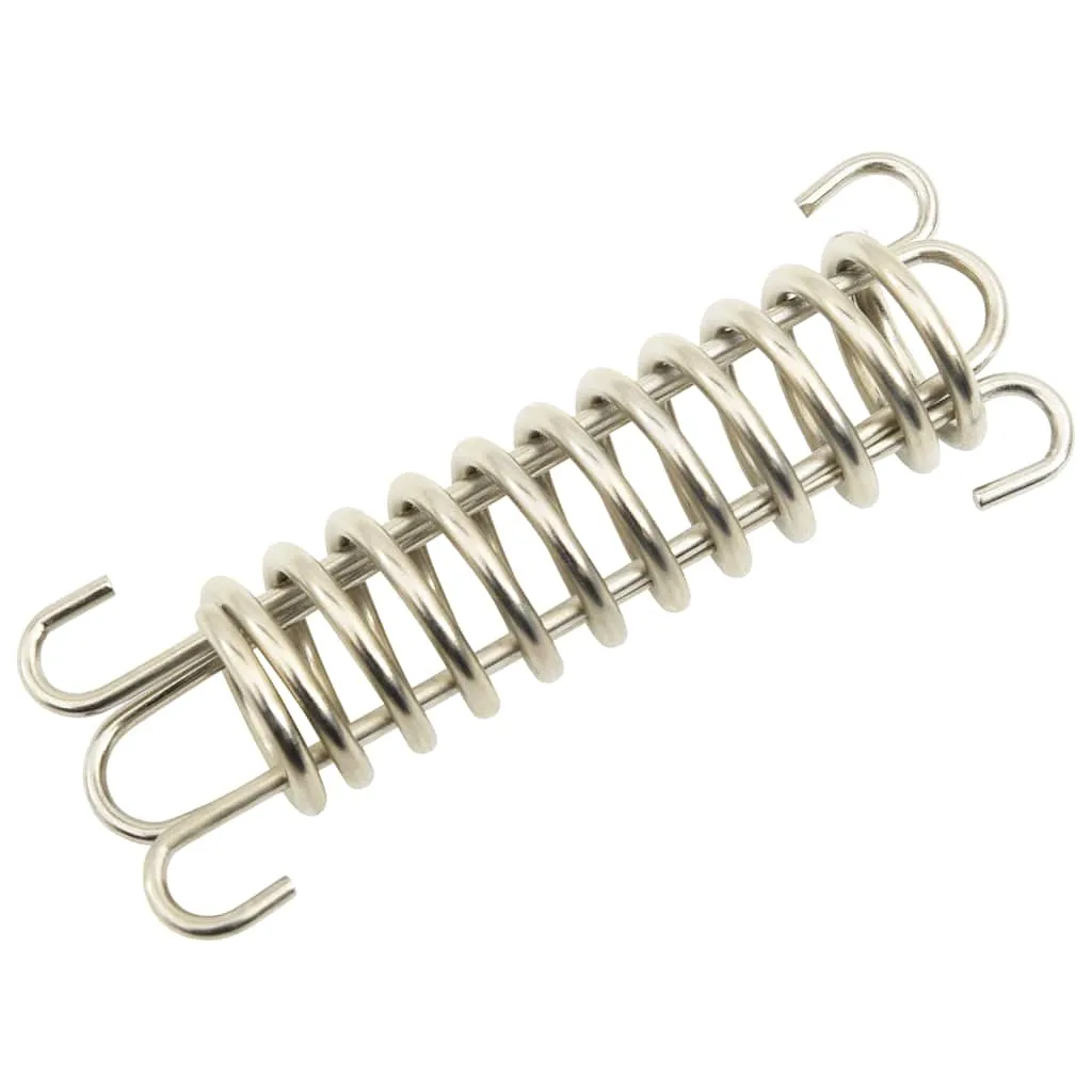 5-teiliges Spannfeder-Set 12 x 2,5 cm in Silber und Gold
