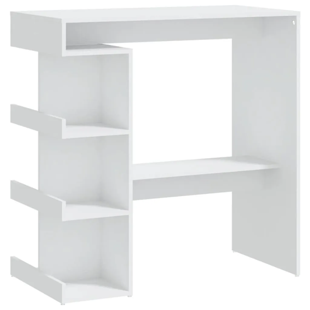 Weißer Stehtisch 100 x 50 x 101,5 cm aus Holzwerkstoff
