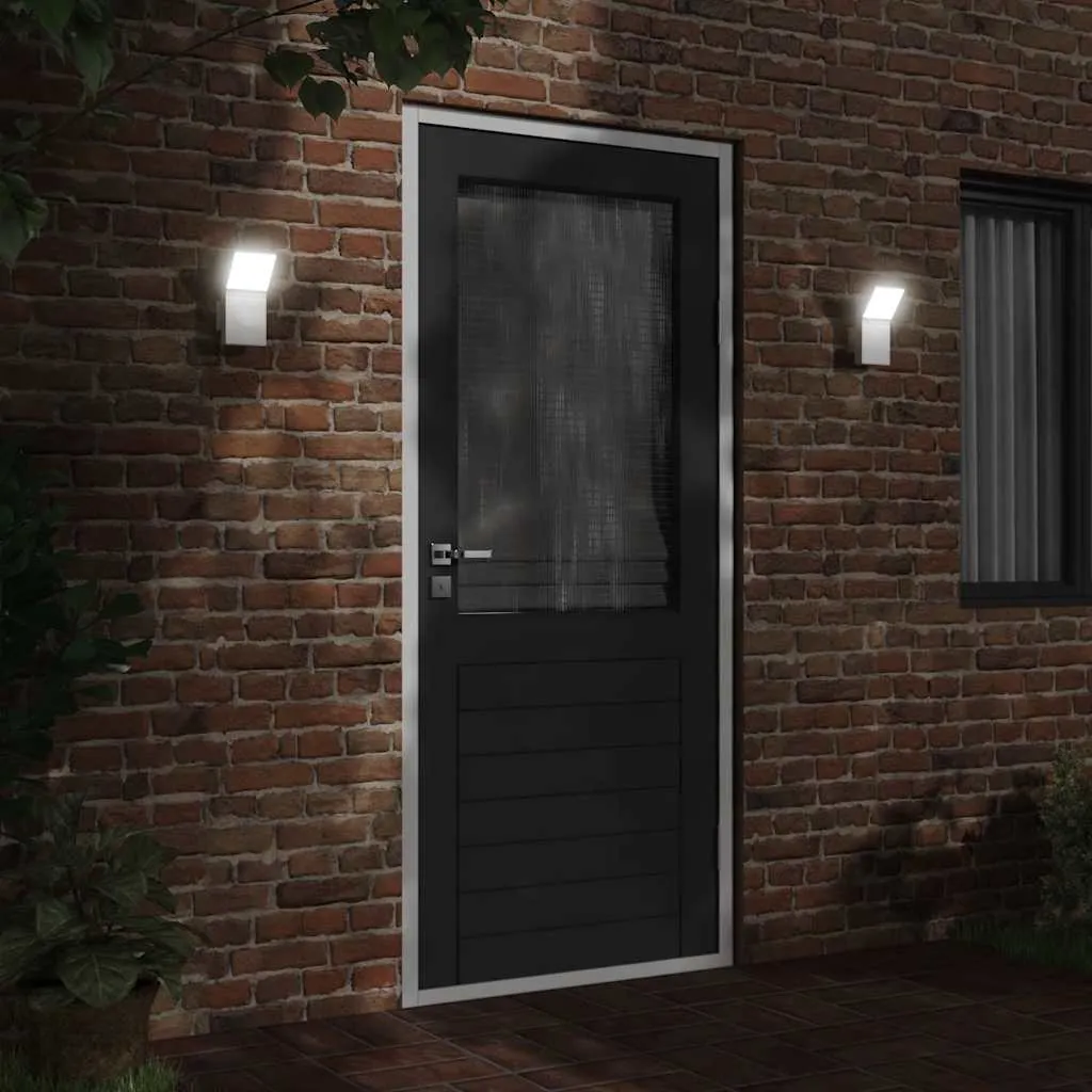LED Außenwandleuchten Weiß 10 x 15 x 22 cm wetterfest mit IP54