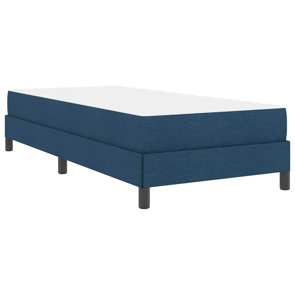 Boxspringbett Holzwerkstoff 80x200 cm Blau Matratze mittel