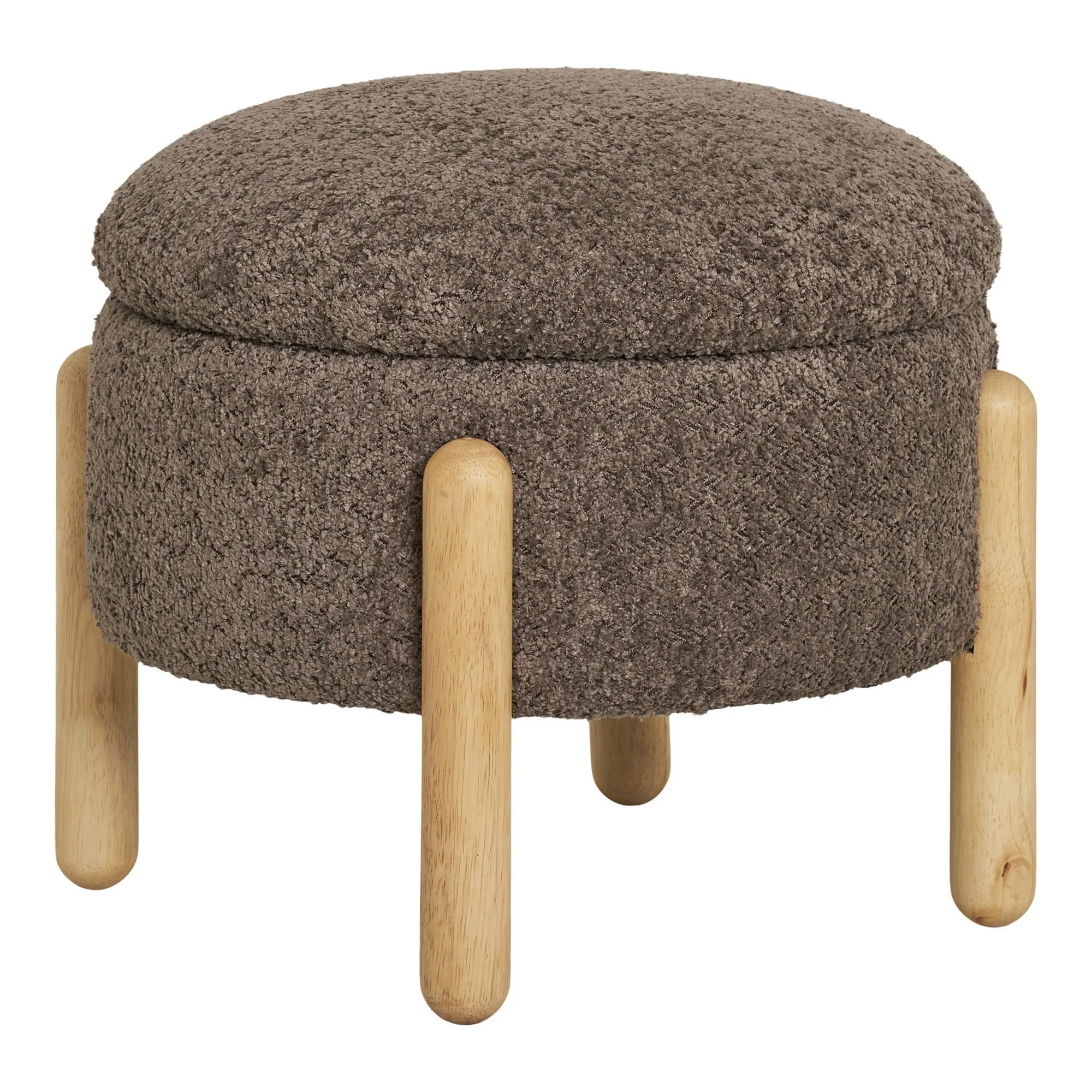 tinkaro Pouf Medas Polyester, Schaumstoff, Sperrholz Braun tinkaro Pouf Medas Polyester, Schaumstoff, Sperrholz Braun