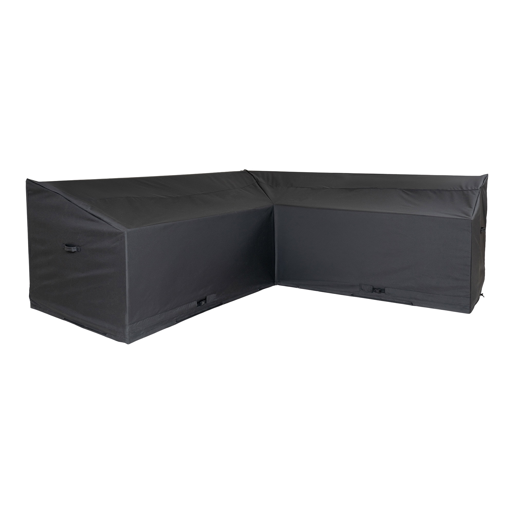tinkaro Schutzhülle für Eckenset 195/252/100/65/90 cm Schwarz