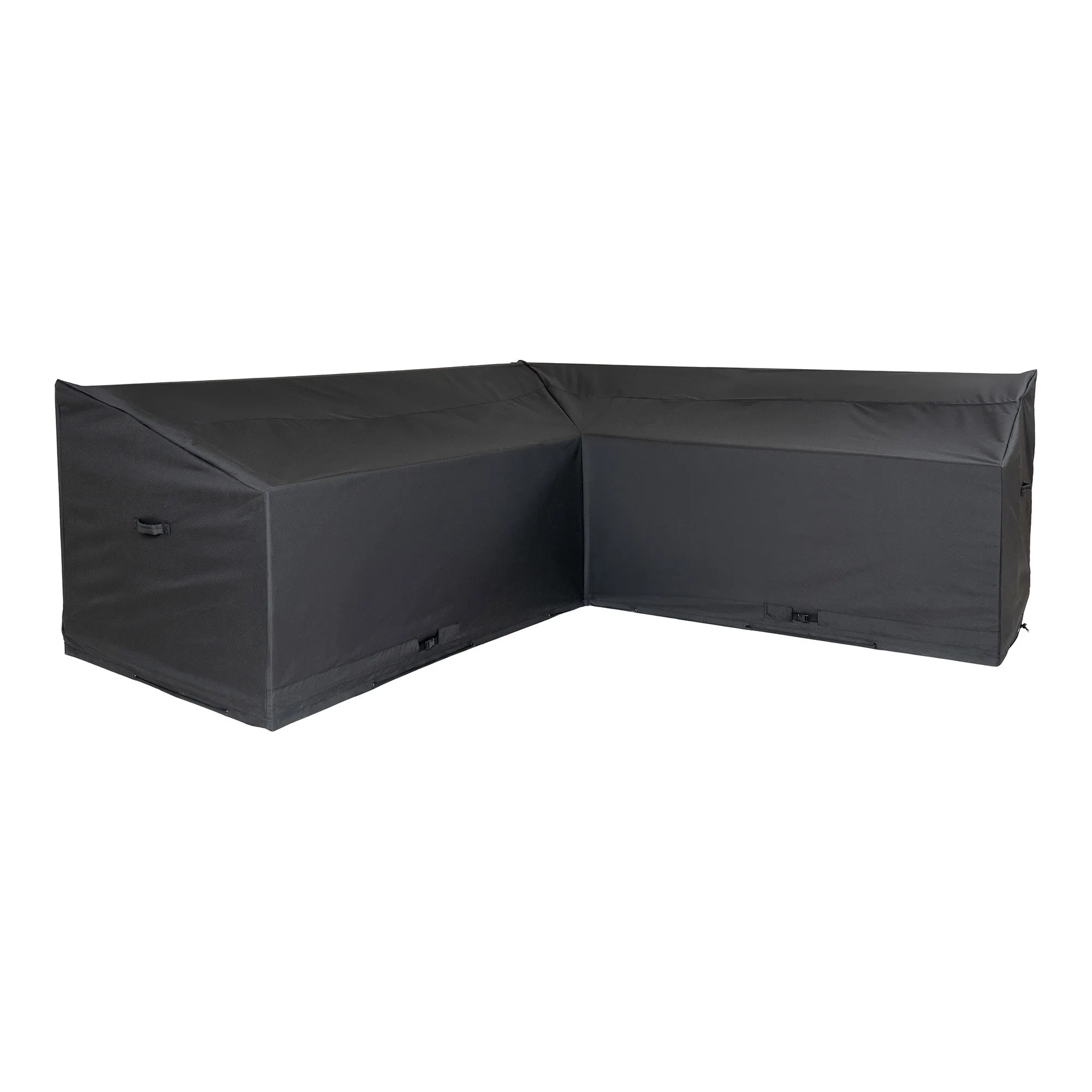 tinkaro Schutzhülle für Eckenset 195/252/100/65/90 cm Schwarz