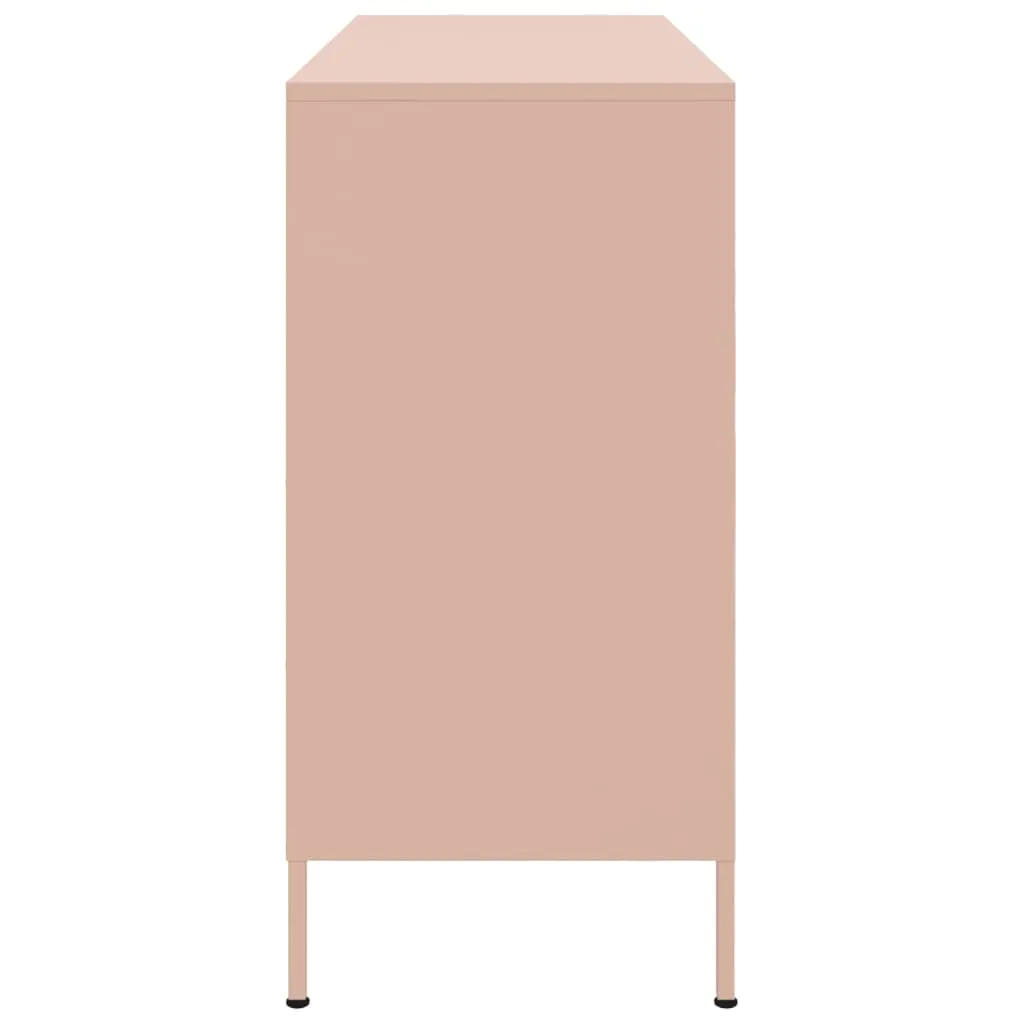Robustes Sideboard 100,5 x 39 x 79 cm in Rosa