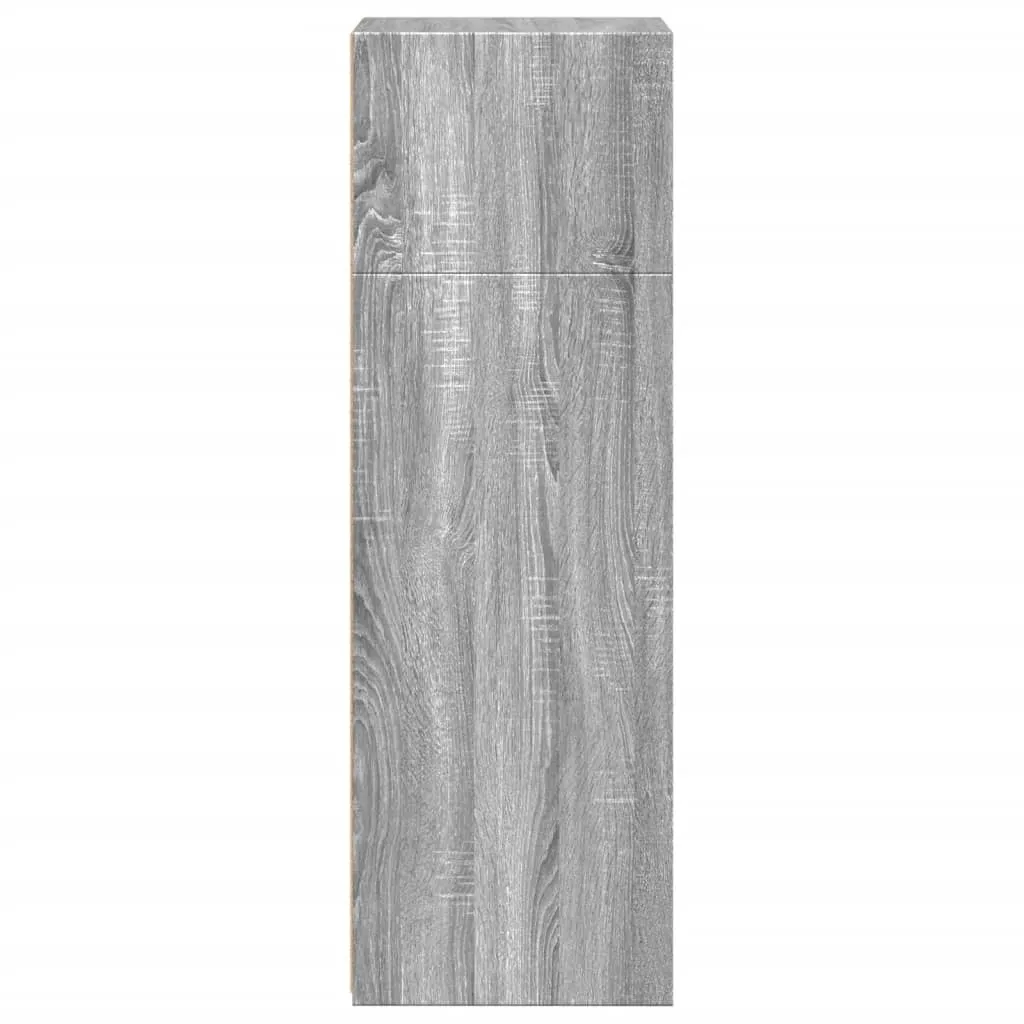 Klassisches Highboard 45 x 41 x 124 cm in Grau Sonoma aus Holzwerkstoff