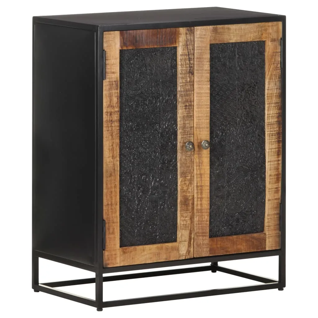 Sideboard 60x35x75 cm Raues Mangoholz