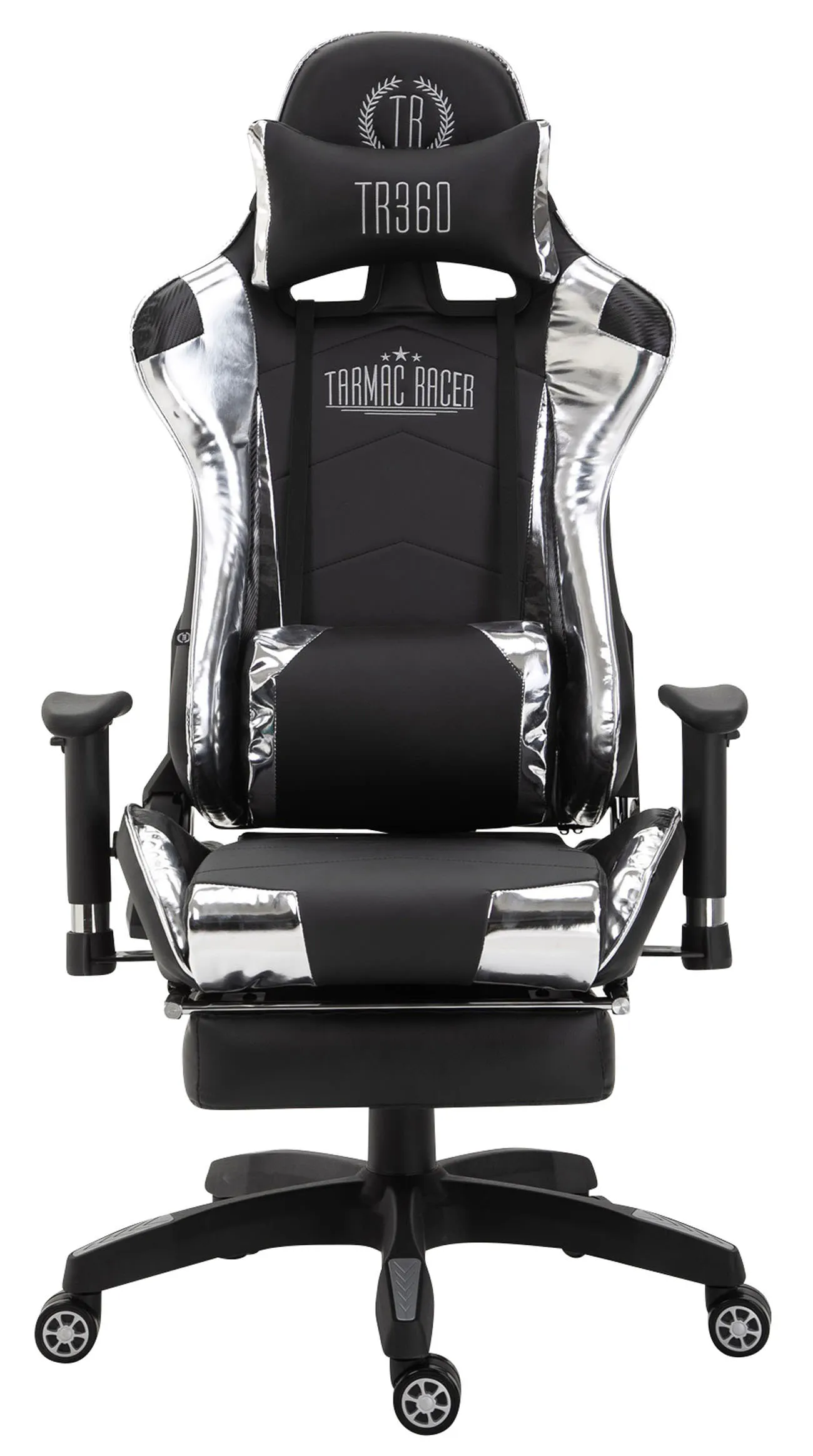 Bürostuhl Turbo XL 132-142x67x58-174 cm schwarz/weiß
