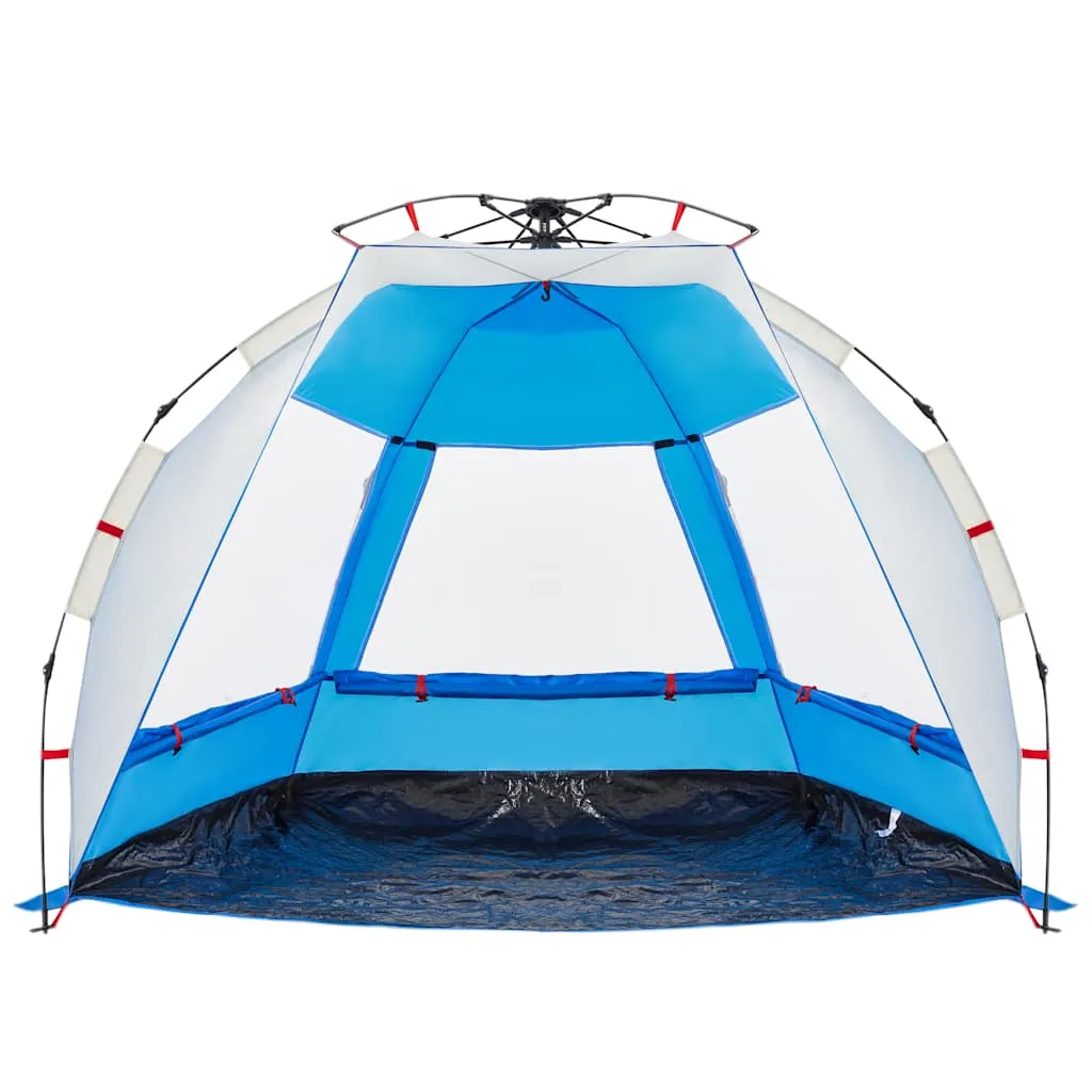 Strandzelt Azurblau 200 x 128 x 146 cm für 2 Personen