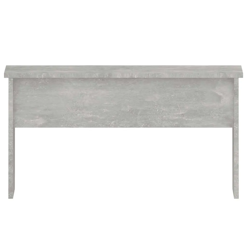 Vielseitiger Couchtisch 80x50,5x41,5 cm Betongrau aus Holzwerkstoff