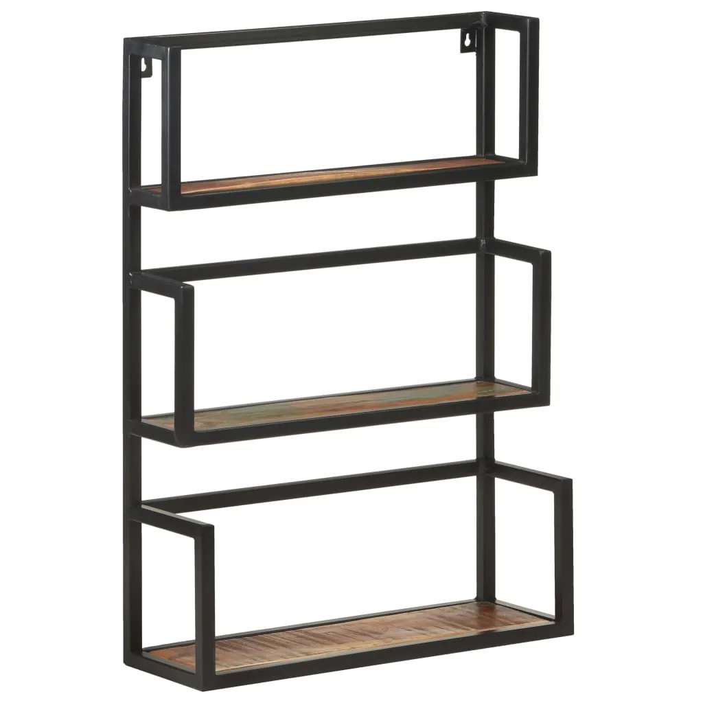Wandregal 60x20x85 cm Altholz Massiv