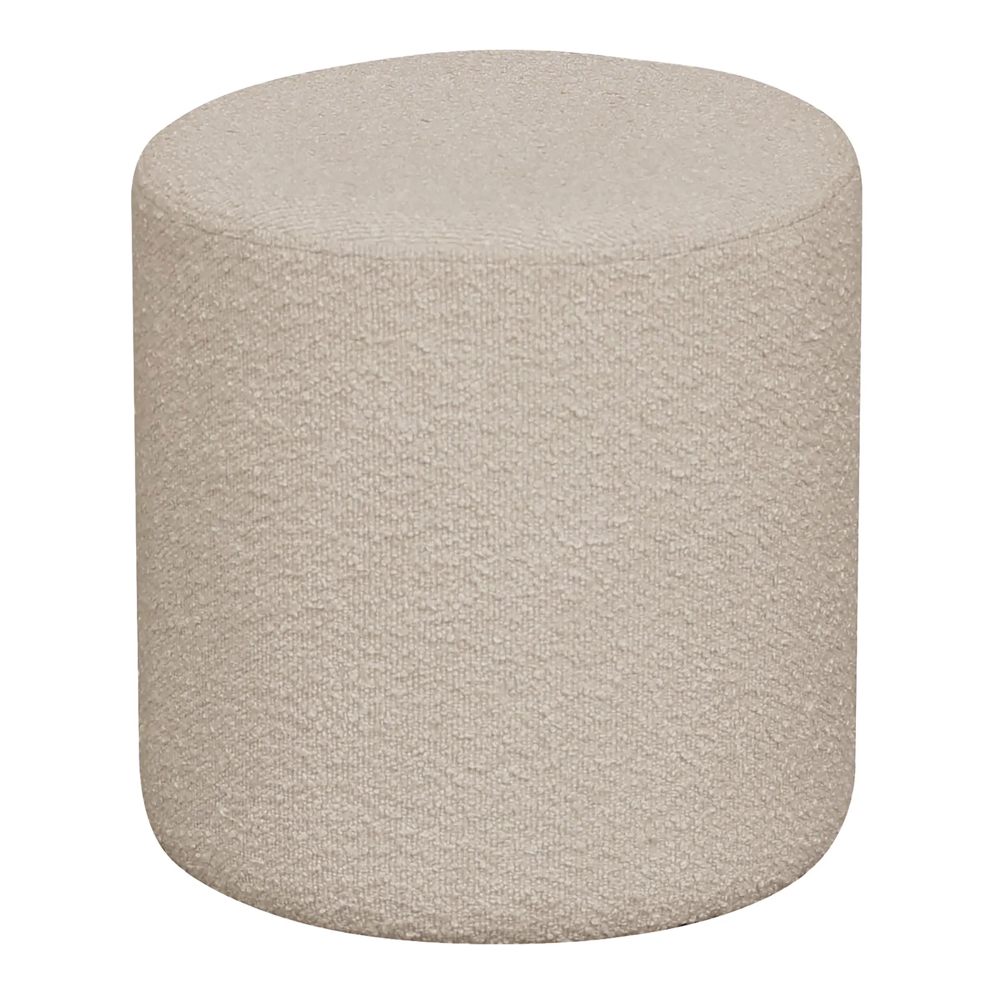 tinkaro Ejby Pouf Bouclé ø34x36 cm Beige
