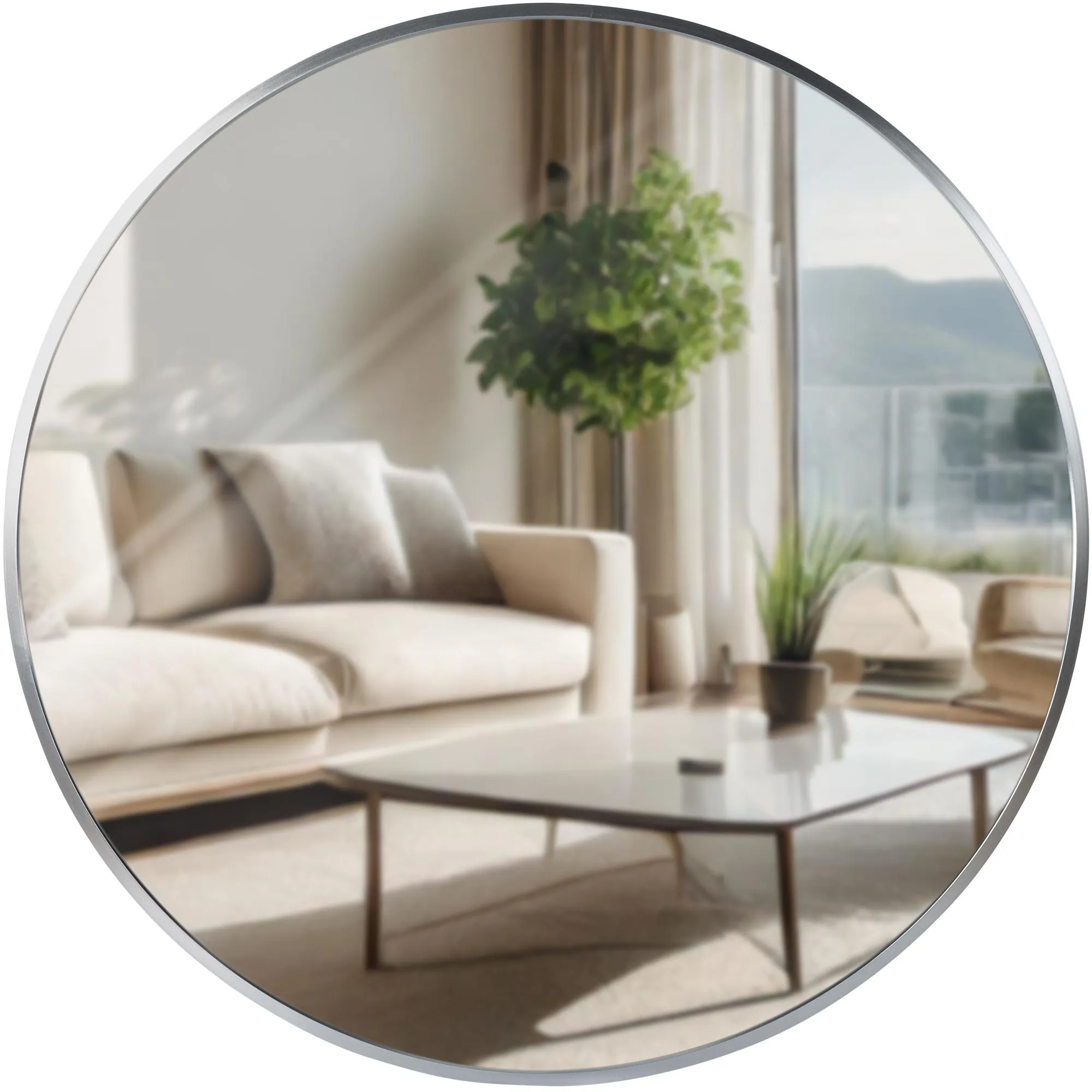 Wandspiegel Elsie 60x60 cm Silber