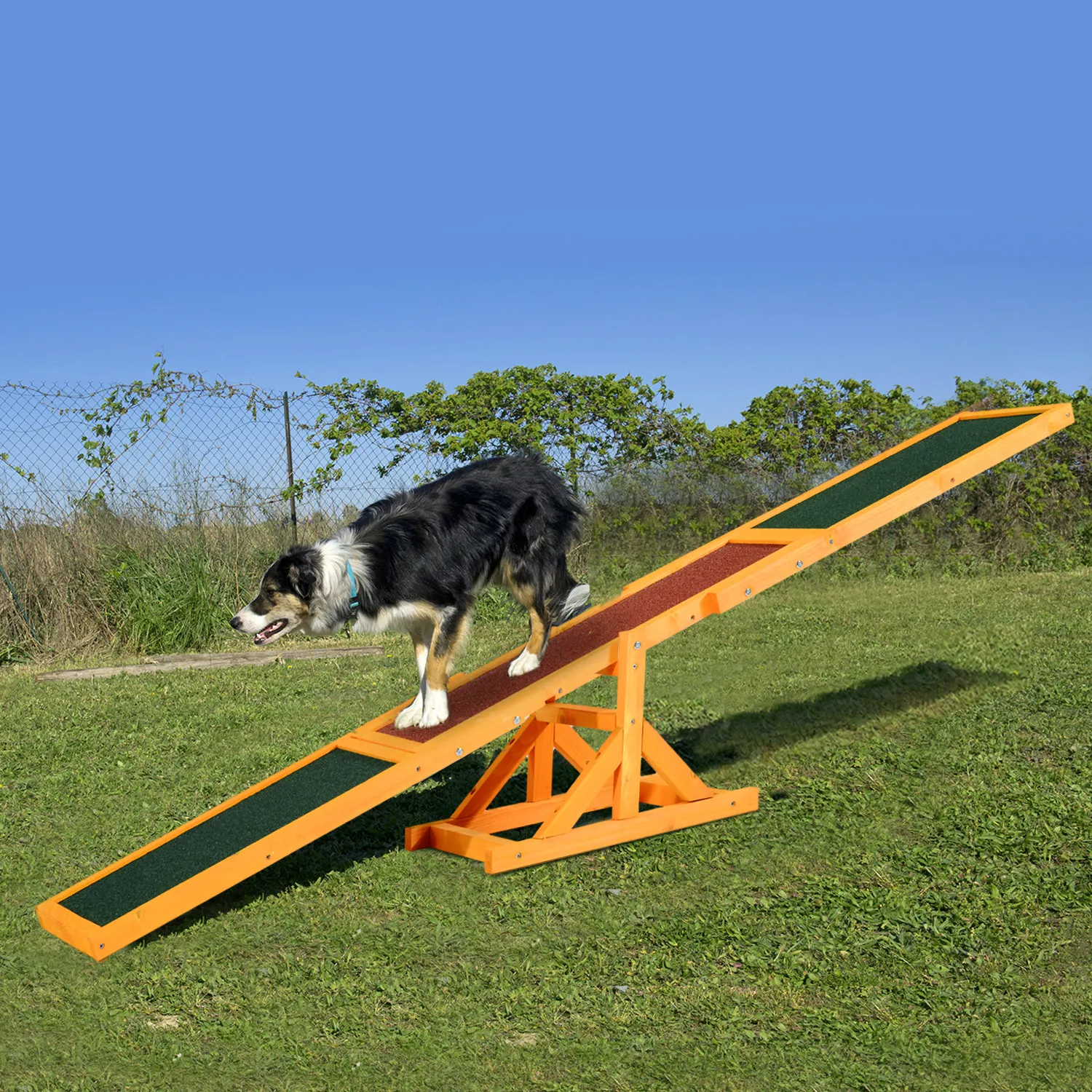 Hundewippe für Agility Training aus Tannenholz, 180 x 30 cm
