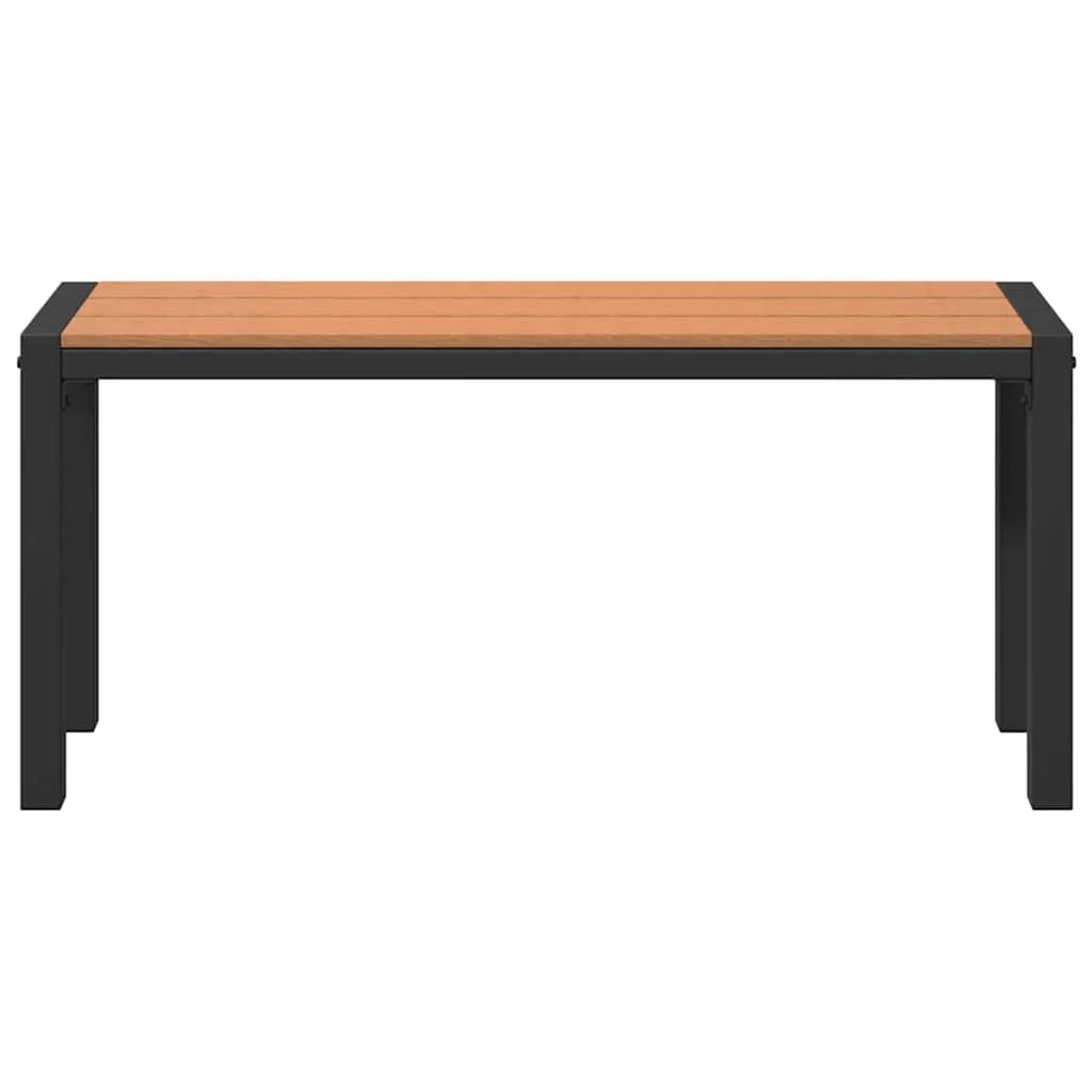 Moderne Gartenbank Braun 100 x 28 x 45 cm