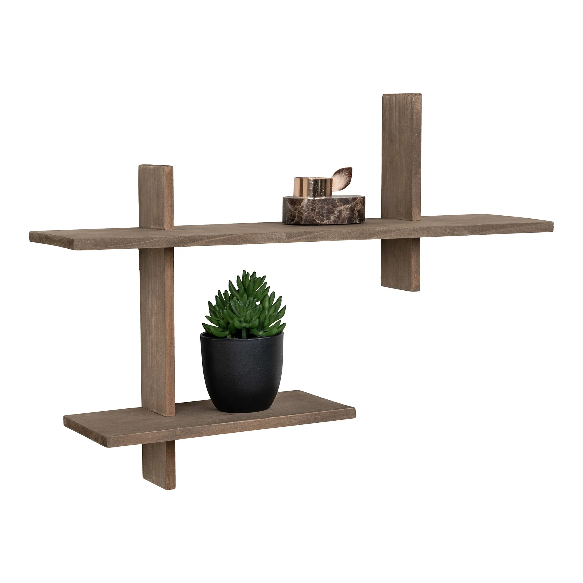 tinkaro Ovada Wandregal Kiefernholz 60 x 15 x 44 cm Natur