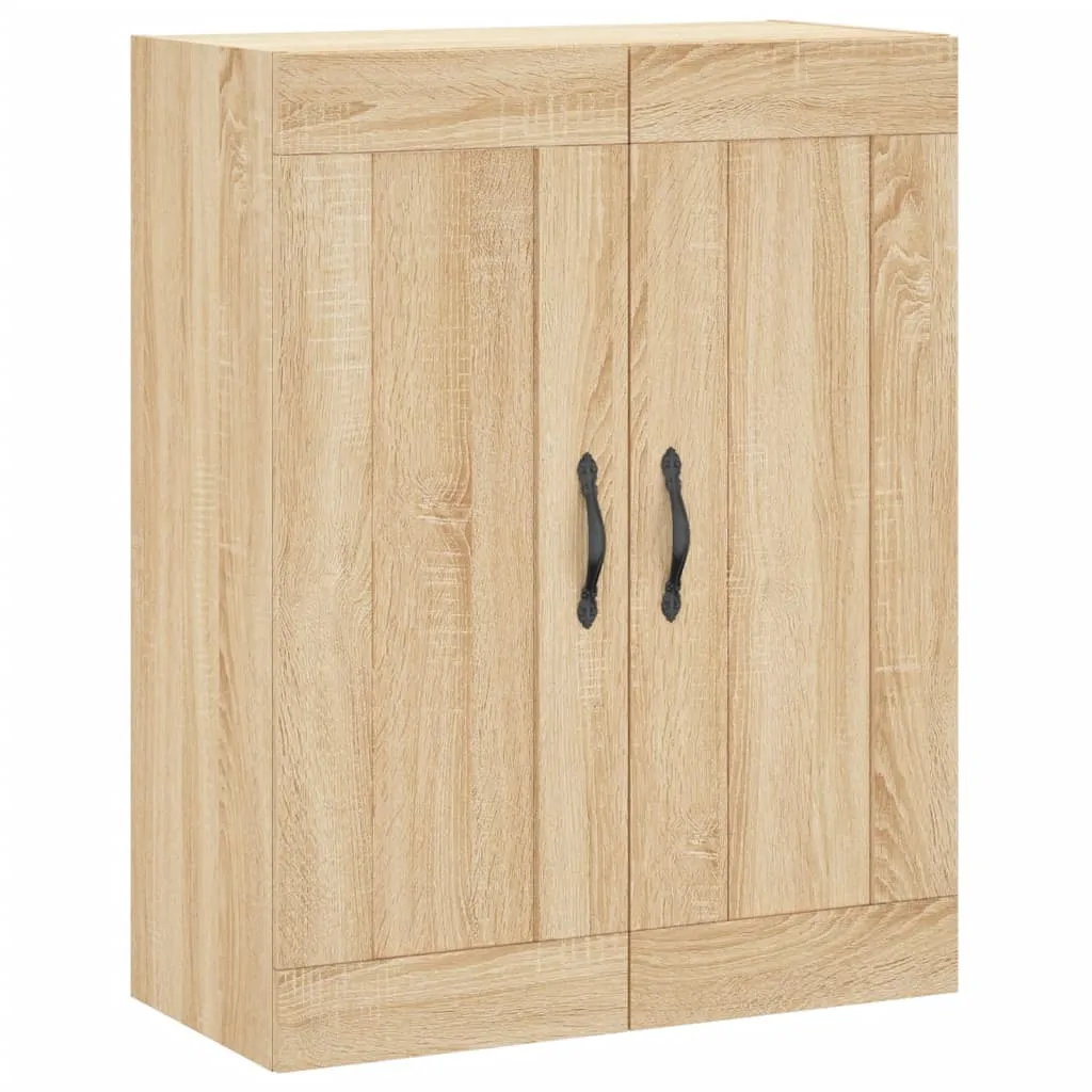Highboard Sonoma-Eiche 69,5 x 34 x 180 cm aus Holzwerkstoff und Metall