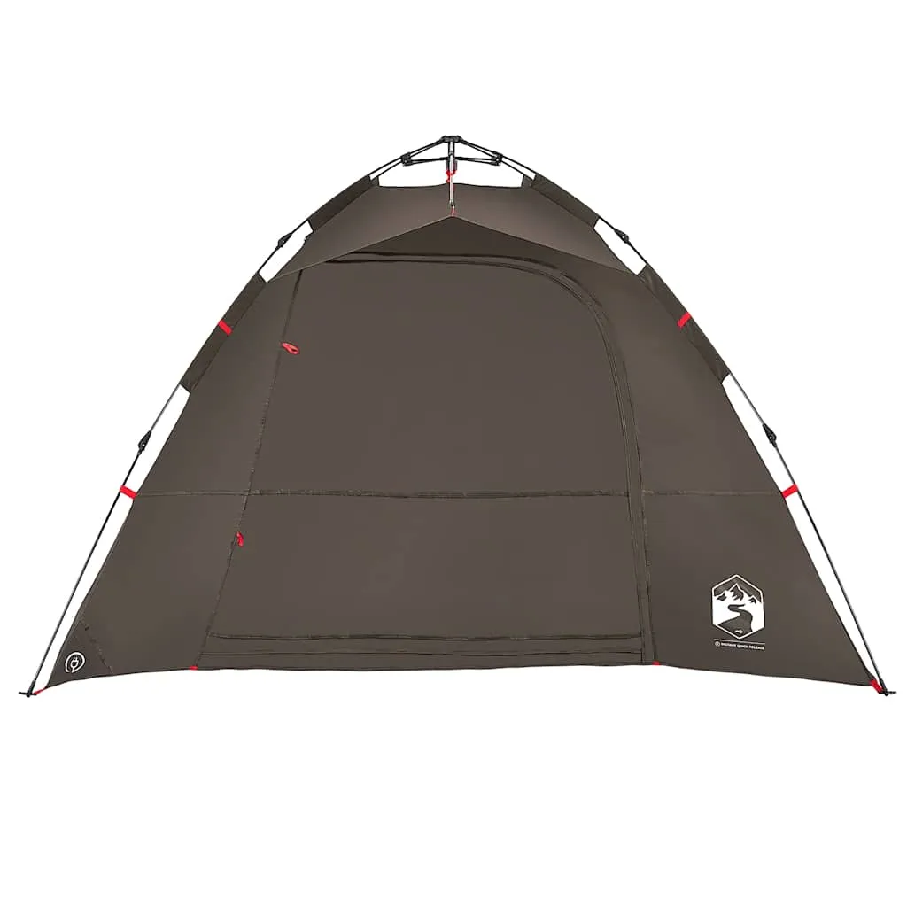 Angelzelt Campingzelt 262x254x172 cm Braun wasserdicht winddicht