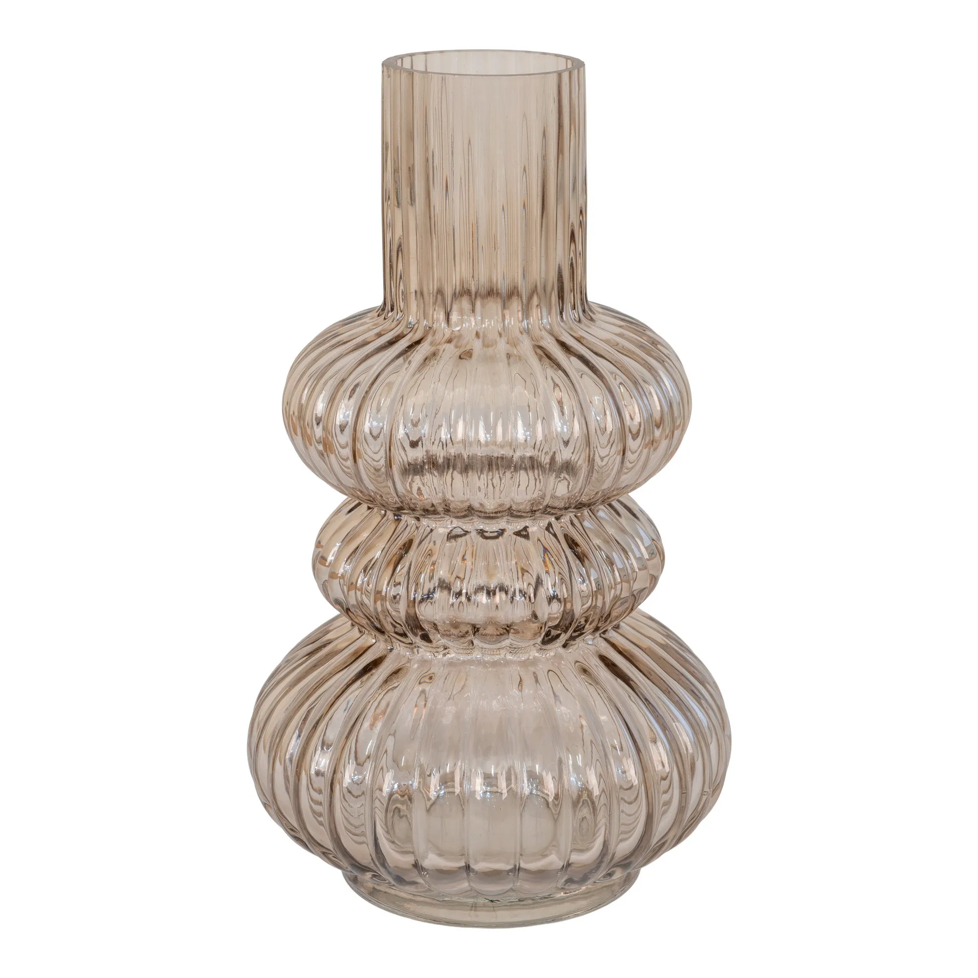 tinkaro Vase Glas Rauchglas