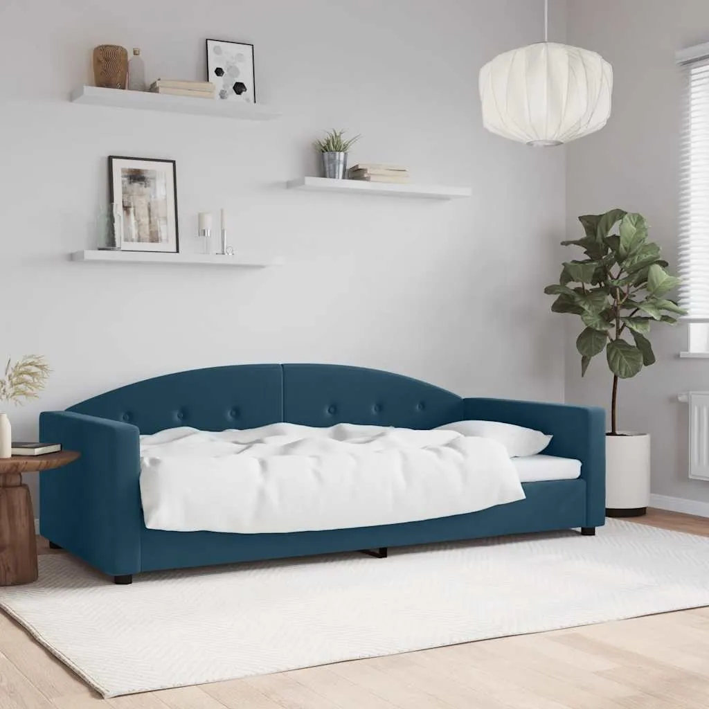 Tagesbett Blau 90x200 cm Samt