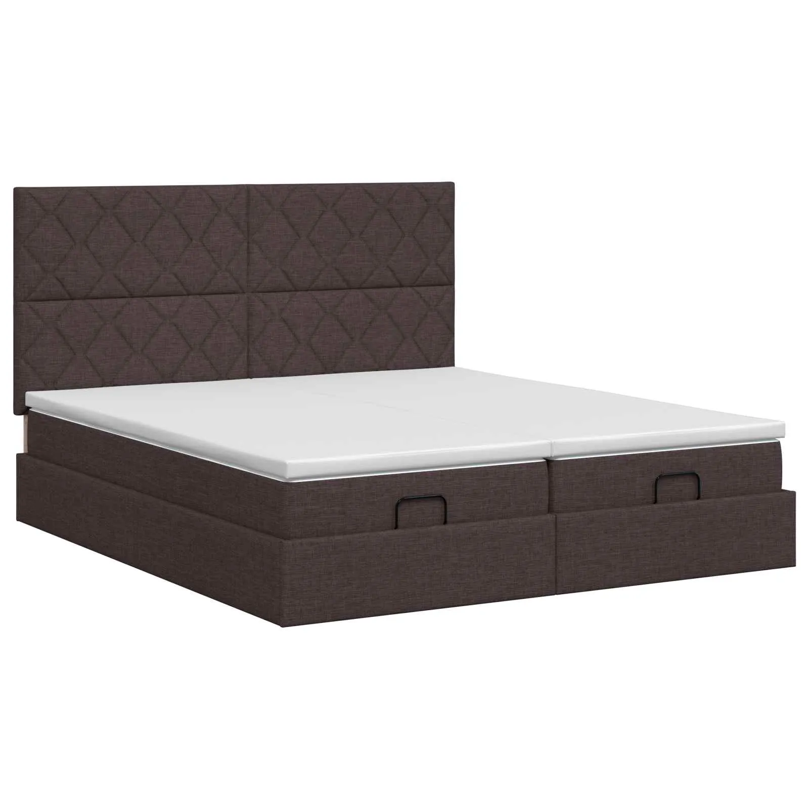 Ottoman-Bett 203 x 200 x 88 cm Dunkelbraun