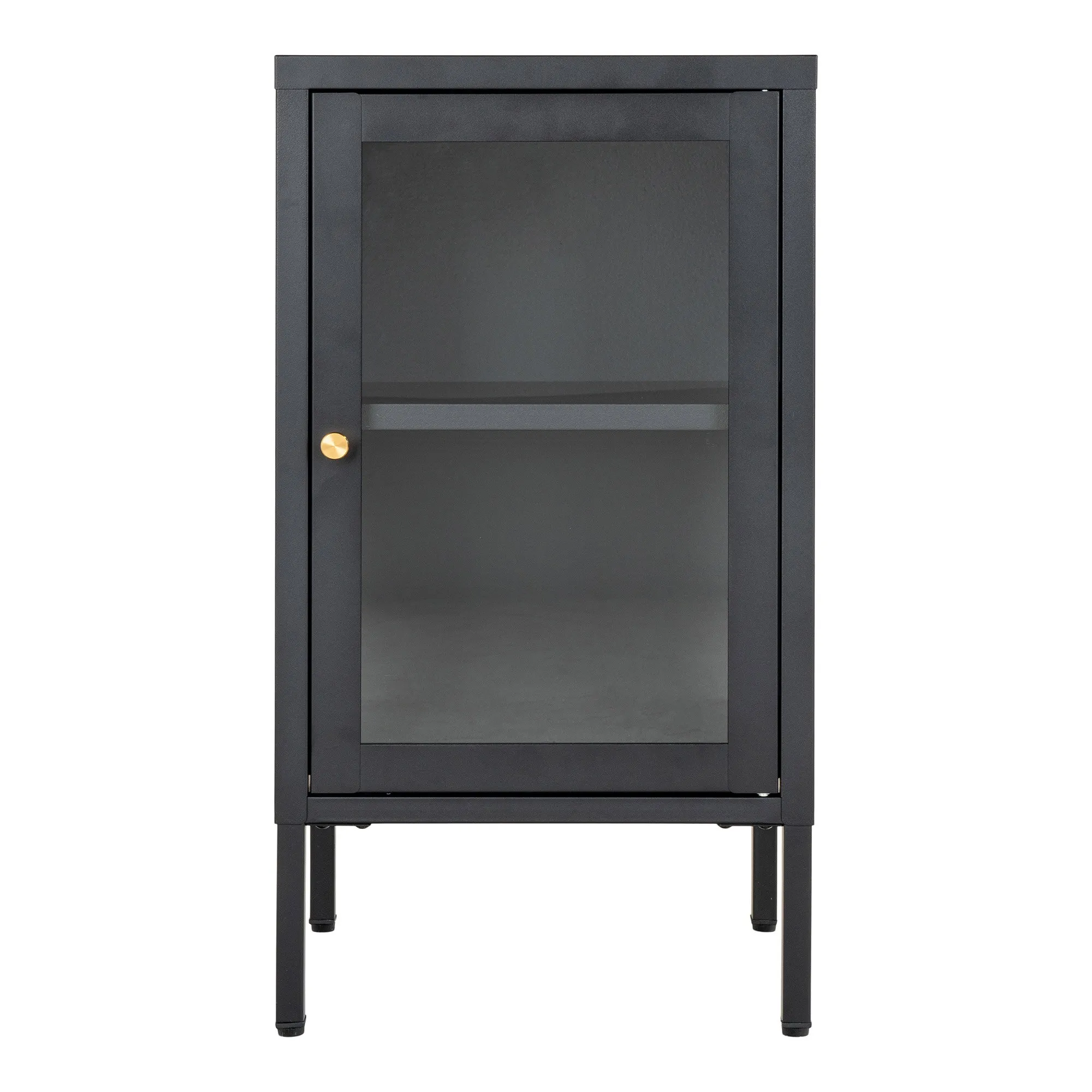 tinkaro Dalby Schrank mit Glastür 38x35x70 cm Schwarz