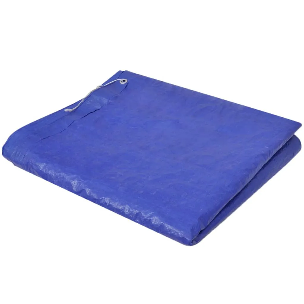 Hochwertige Poolabdeckung Dunkelblau 394x207x10 cm