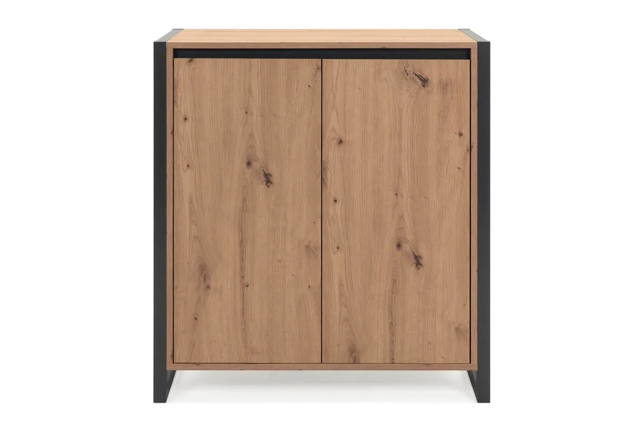 finori Kommode Denver 80 cm Dekor Artisan Oak/anthrazit Beistellkommode