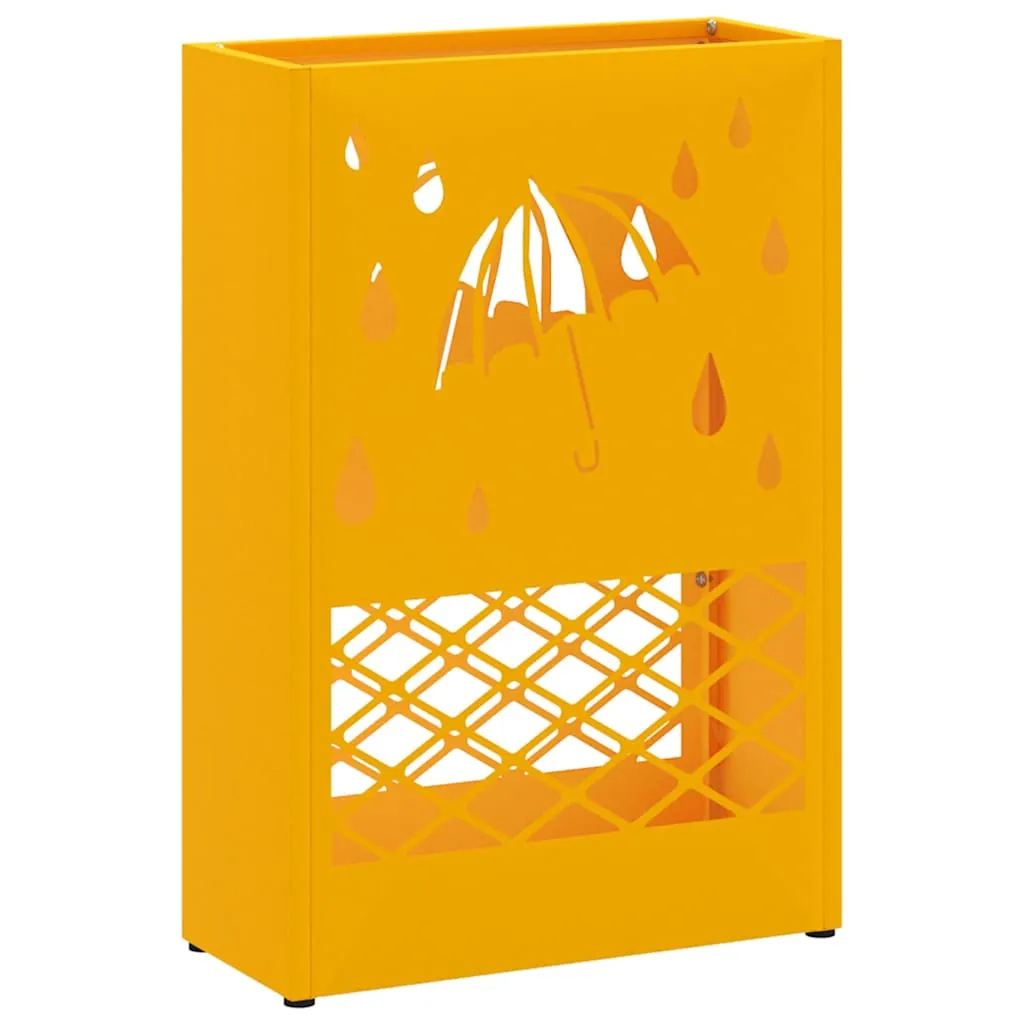 Sonnenschirmhalter Senfgelb 28 x 12 x 41 cm Stahl