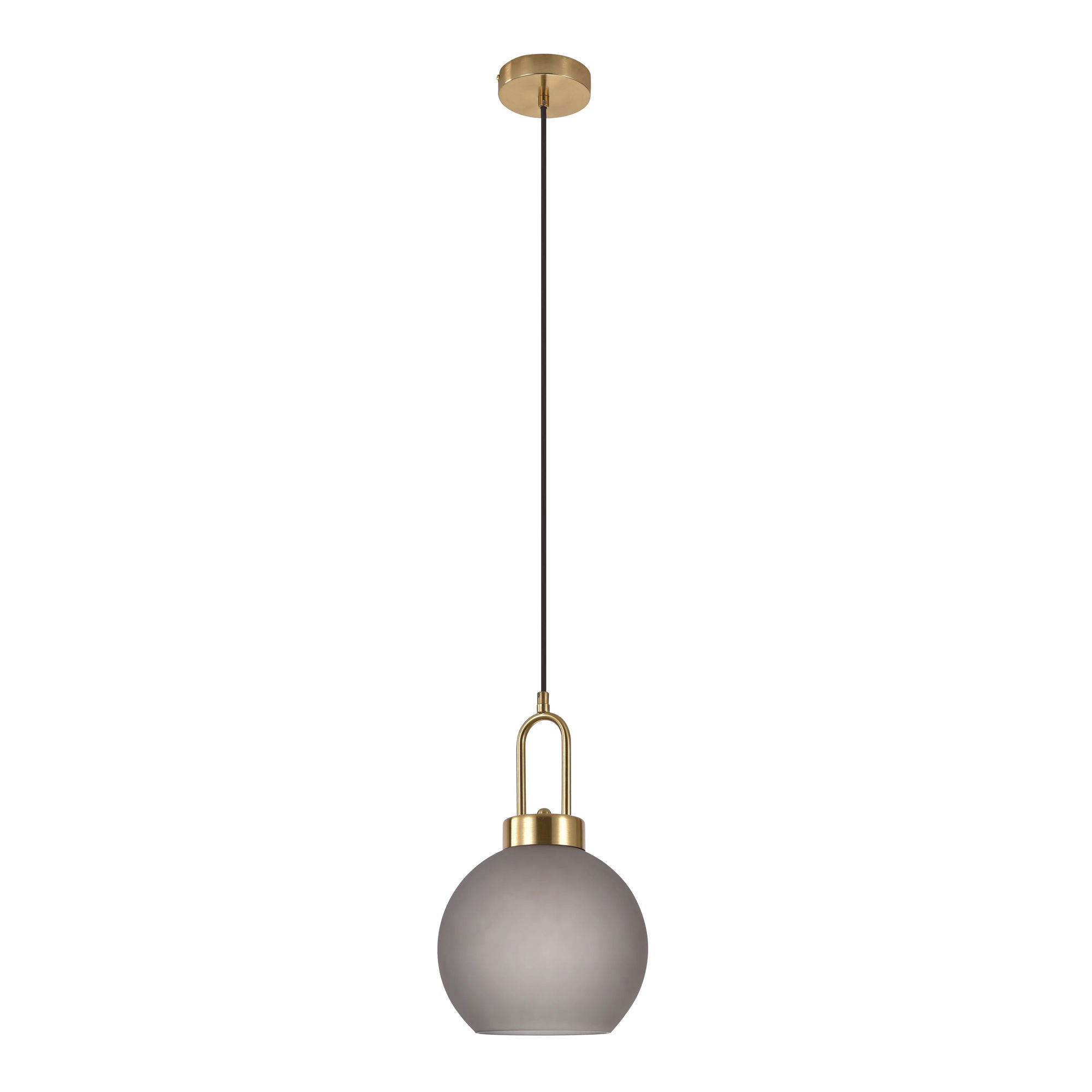 tinkaro Pendelleuchte Luton Glas, Stahl Messing