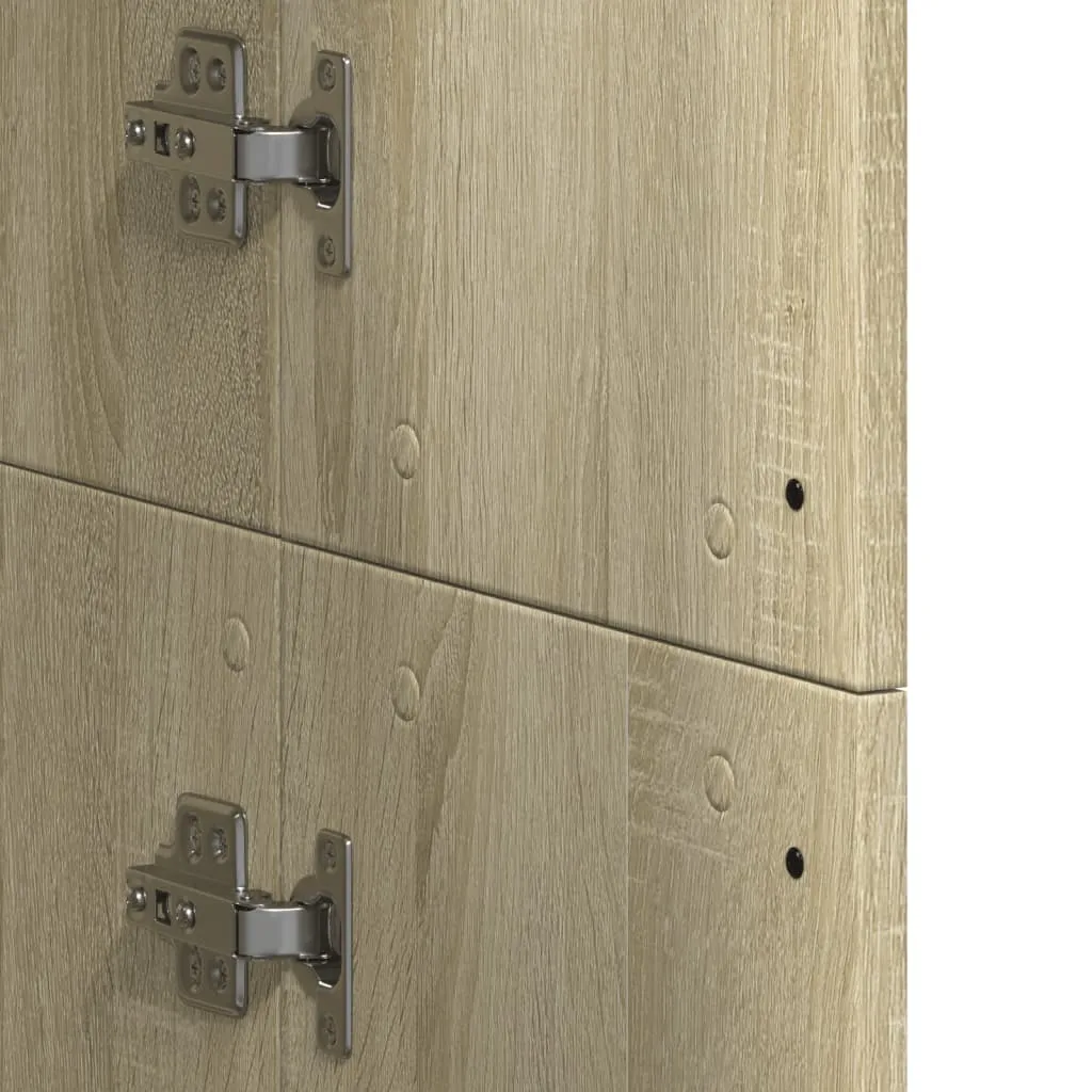 Highboard Sonoma-Eiche 60 x 35 x 180 cm aus Holzwerkstoff