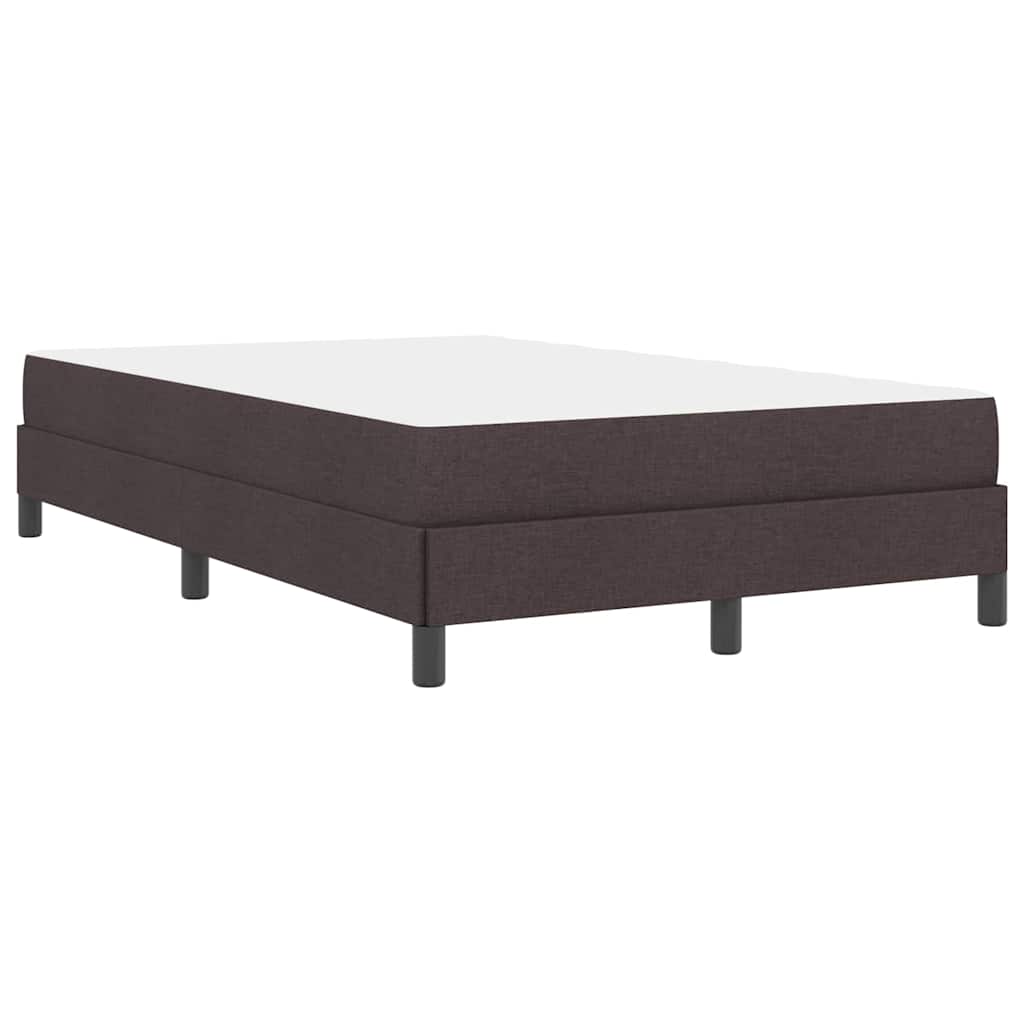 Boxspringbett Holzwerkstoff Dunkelbraun 120x190 cm Matratze mittel