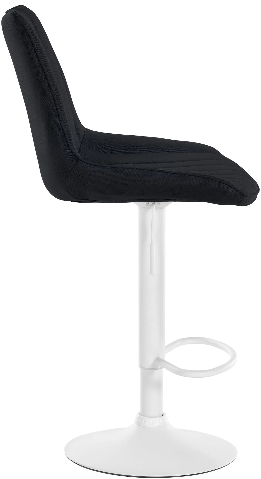 Barhocker Set Toni Stoff 91-112x49,5x50 cm schwarz