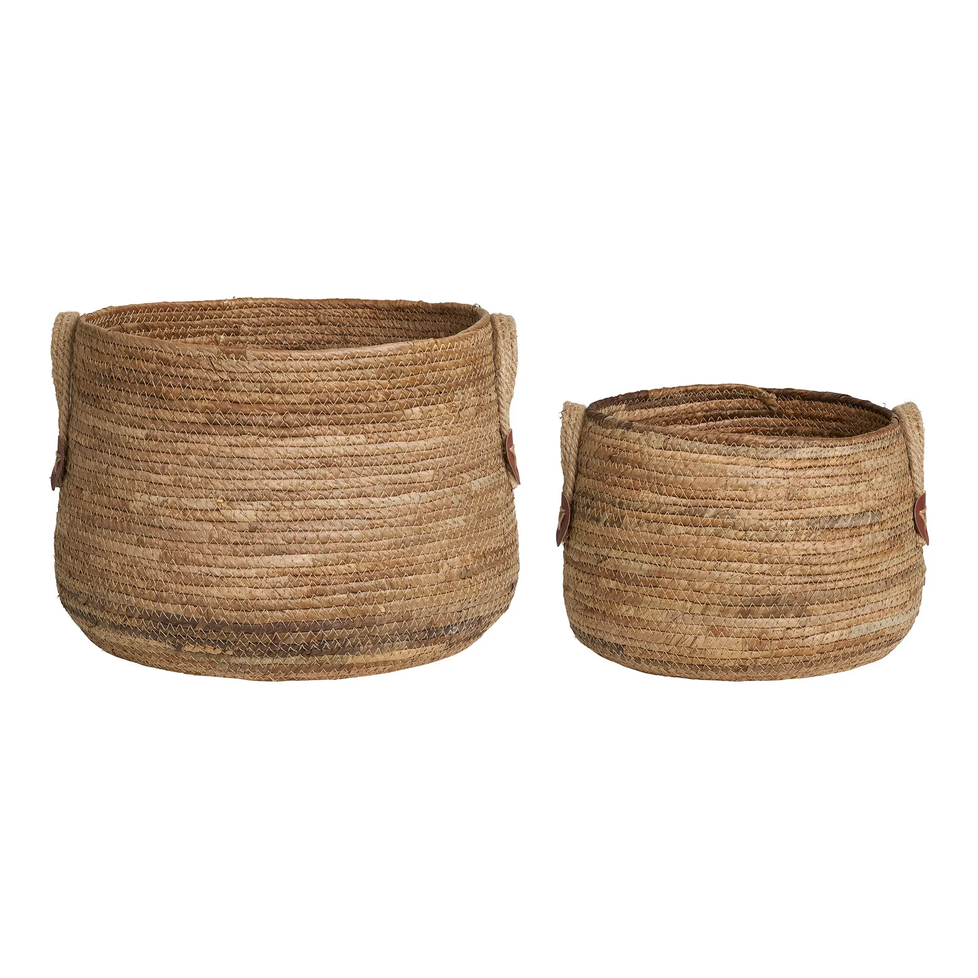 tinkaro Aosta Körbe Set aus Bananenblatt 30,5/39 cm Natur