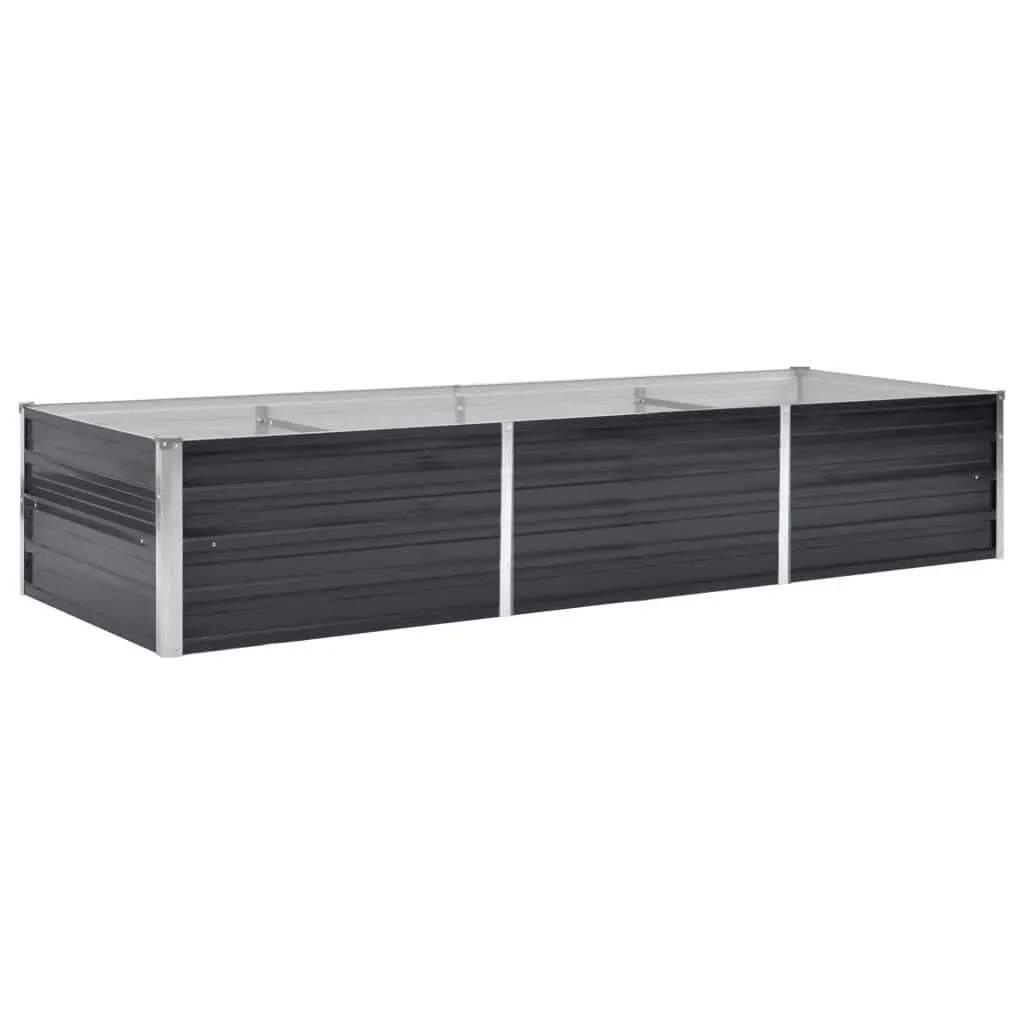 Anthrazit Stahl Hochbeet 240x80x45 cm für Garten und Terrasse