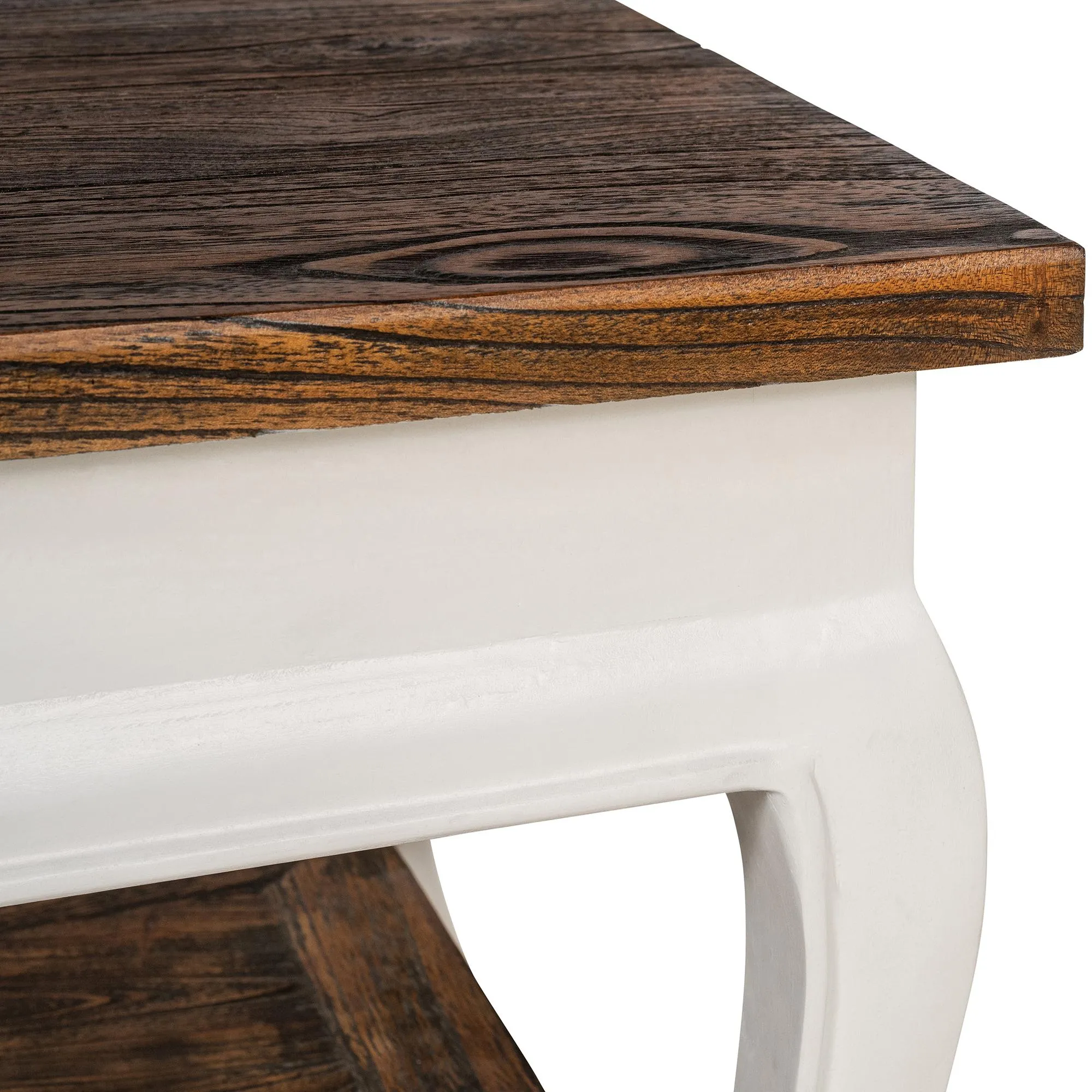 Couchtisch Thordis 60x60x50 Vollholz dunkelbraun