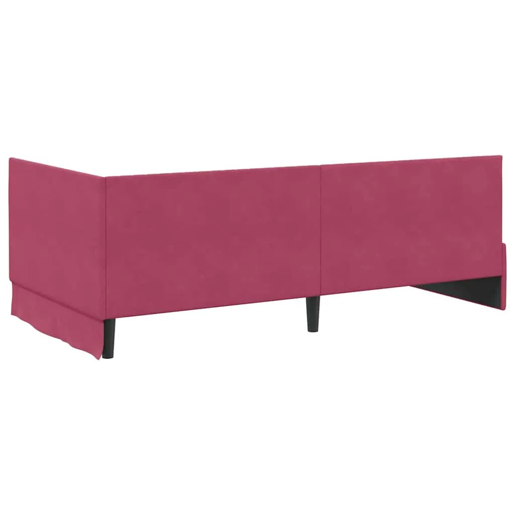 Eckbett mit Matratze 204 x 104 x 72 cm Grün