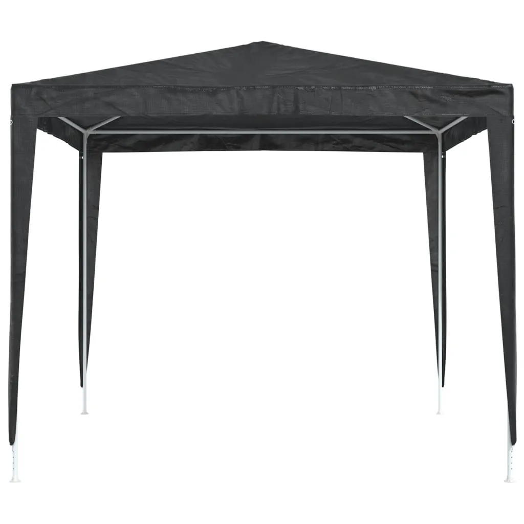 Partyzelt 2,5x2,5x2,4 m Anthrazit mit UV- und wasserbeständigem Material