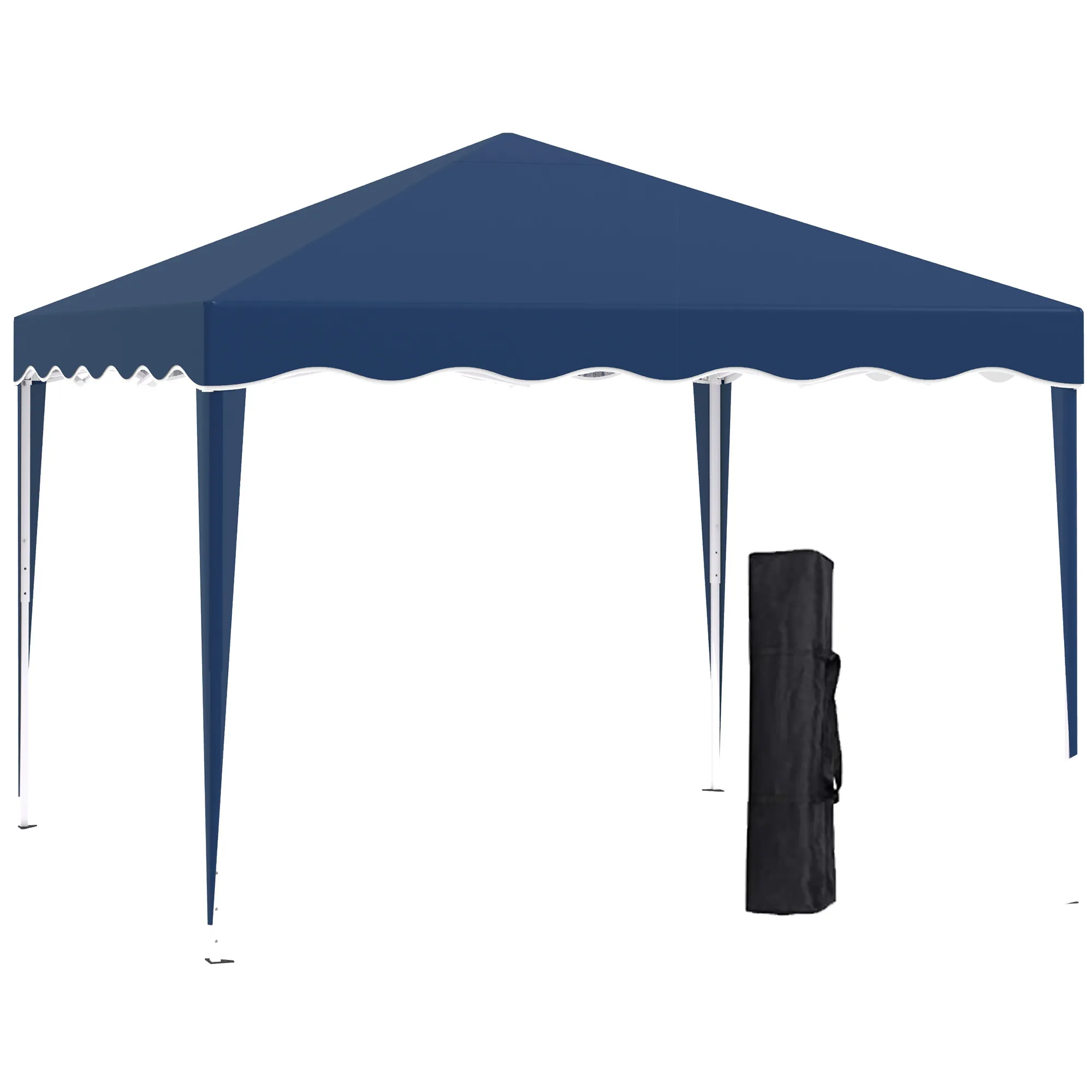 Faltpavillon 295x295x257 cm Blau - Stabiler Sonnenschutz für Feiern
