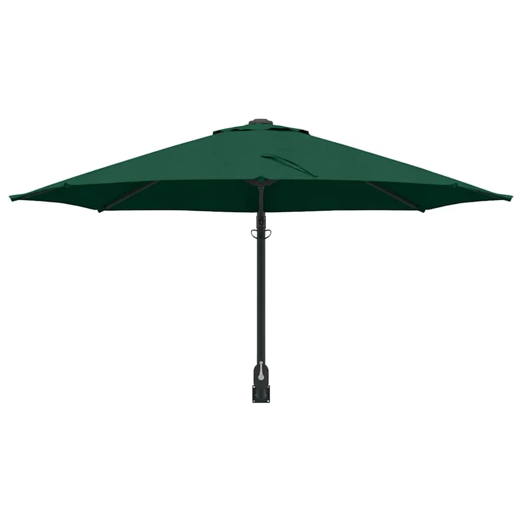 Garten-Sonnenschirm Grün 248 x 248 x 148 cm Polyester und Stahl