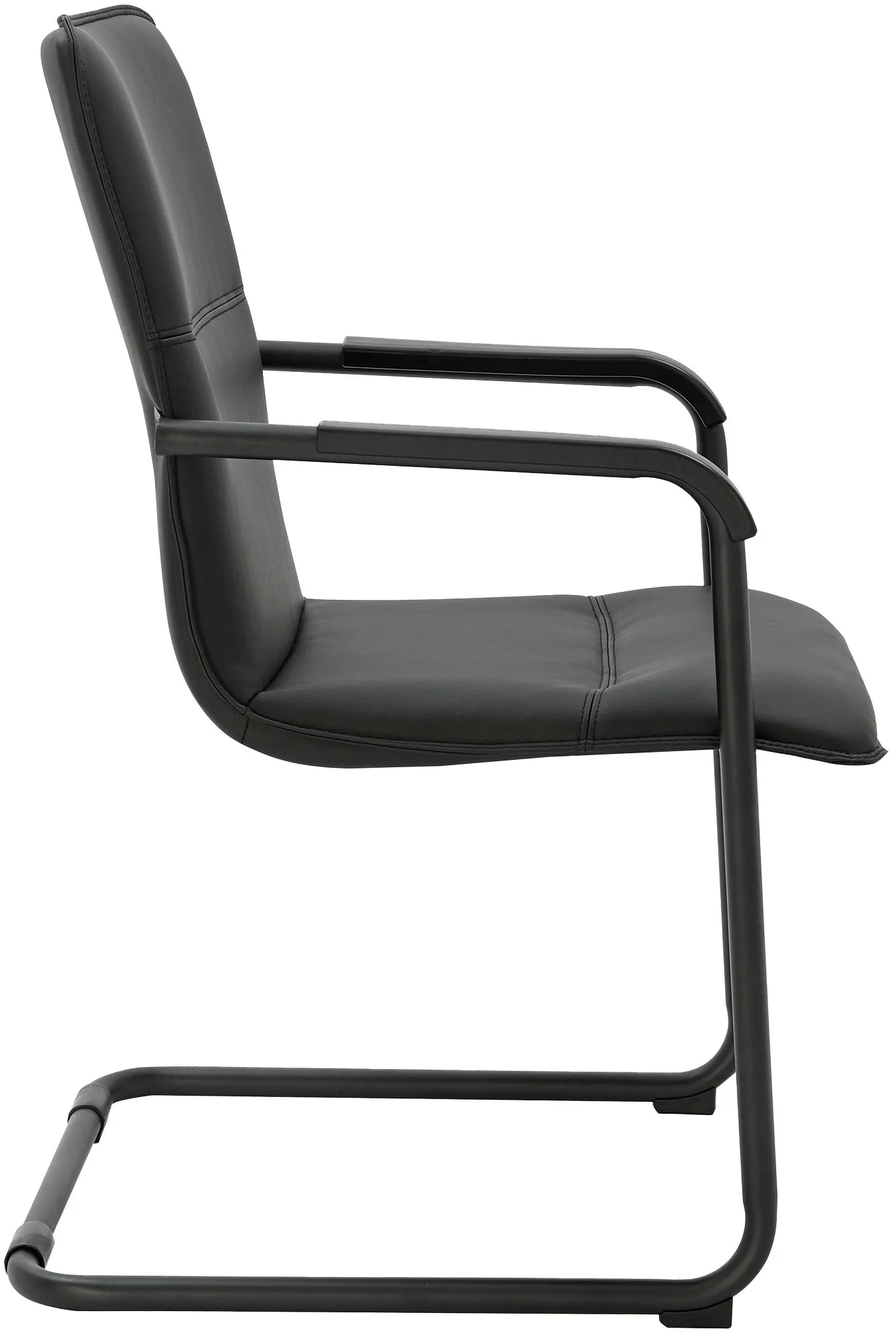 Freischwinger Seattle 92x57x59 cm schwarz/schwarz
