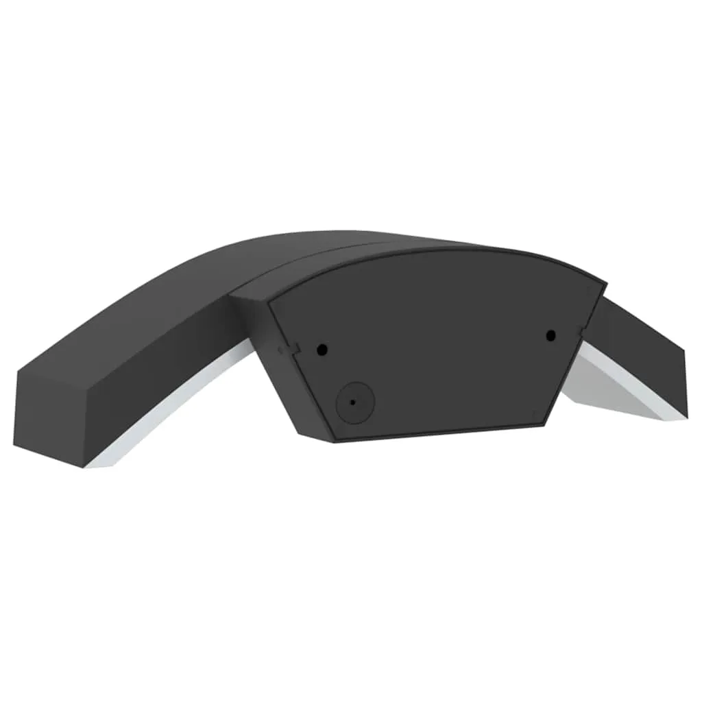 LED Außenwandleuchte Schwarz 27,5 x 7 x 10 cm mit Bewegungsmelder