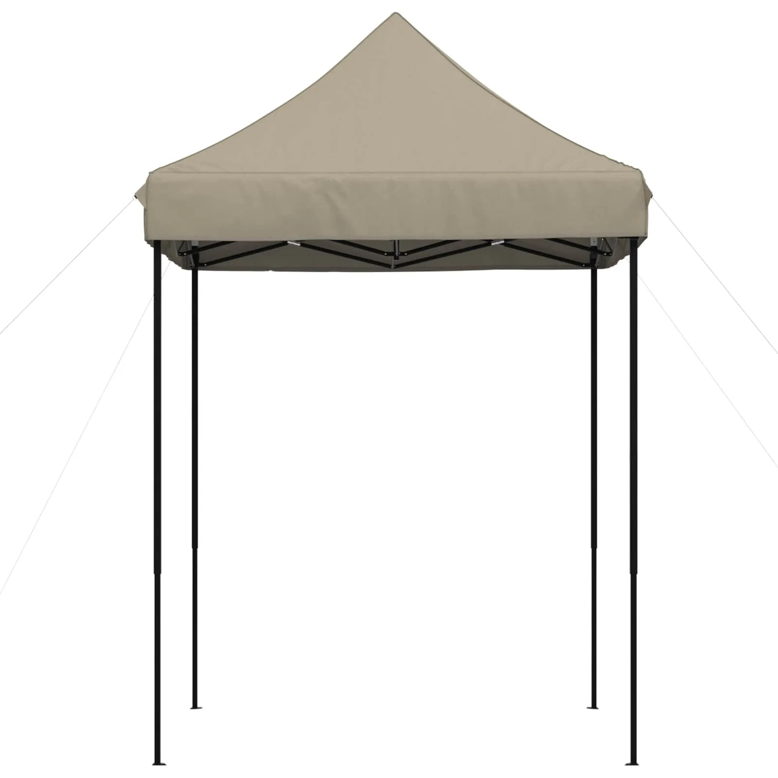 Modernes faltbares Partyzelt 200x200x306 cm in Taupe