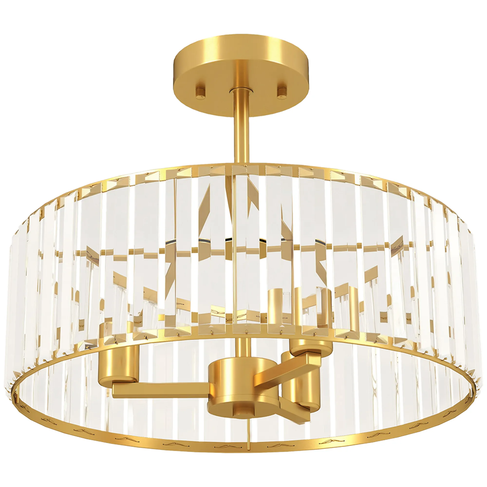Kronleuchter-Deckenlicht Ø39 x 32H cm in Goldton