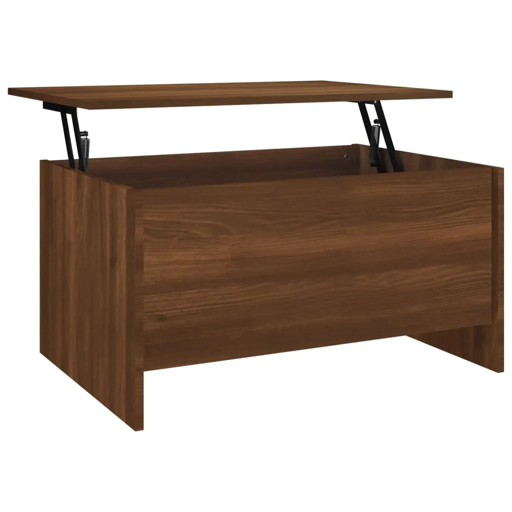 Couchtisch Braun Eichen-Optik 80x55,5x41,5 cm Holzwerkstoff Couchtisch Braun Eichen-Optik 80x55,5x41,5 cm Holzwerkstoff