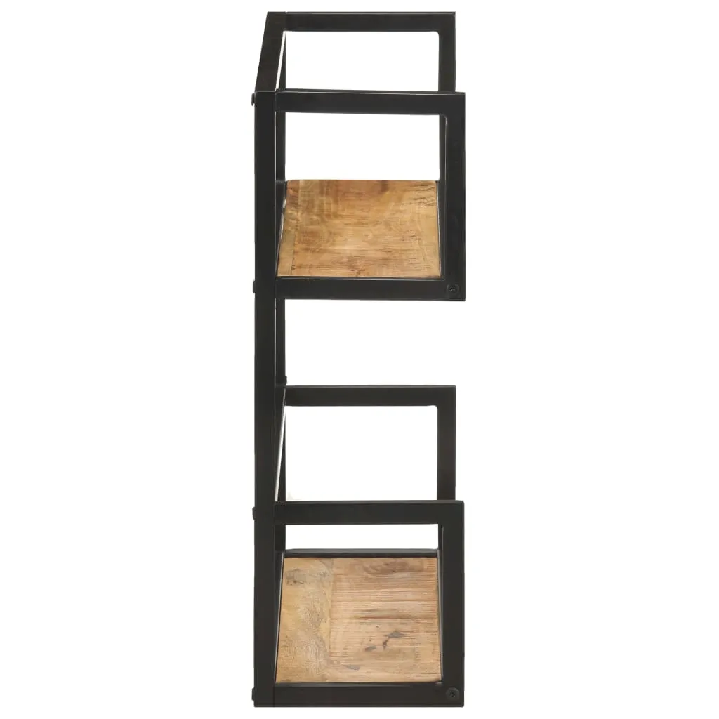 Wandregal 60x20x60 cm Raues Mangoholz