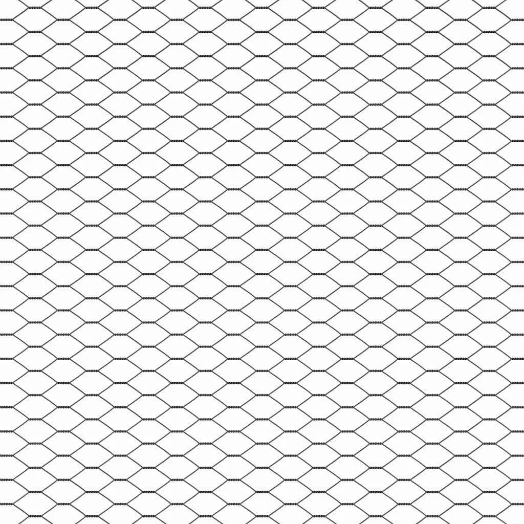 Hexagonzaun PVC Grau 10 x 1,4 m für Garten und Terrasse