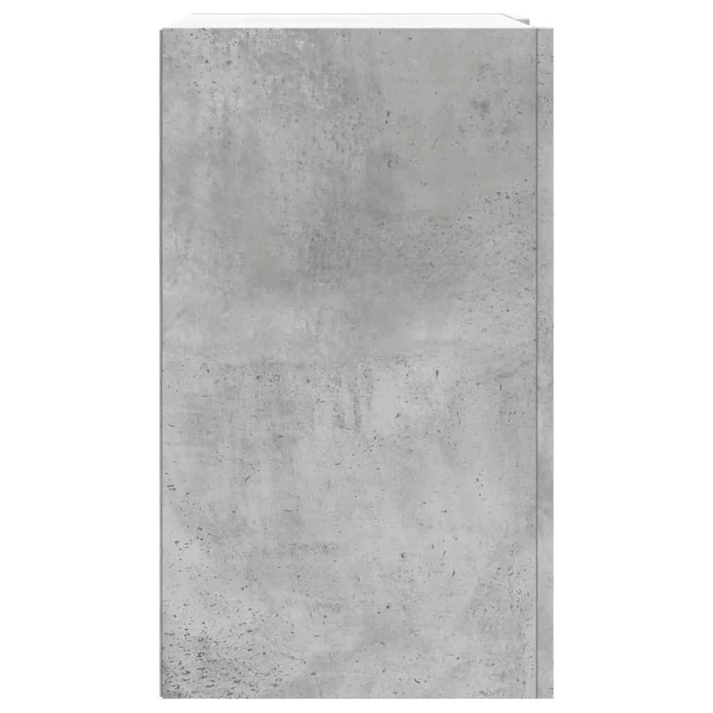 Wandschrank Betongrau 75 x 35 x 60 cm aus Holzwerkstoff