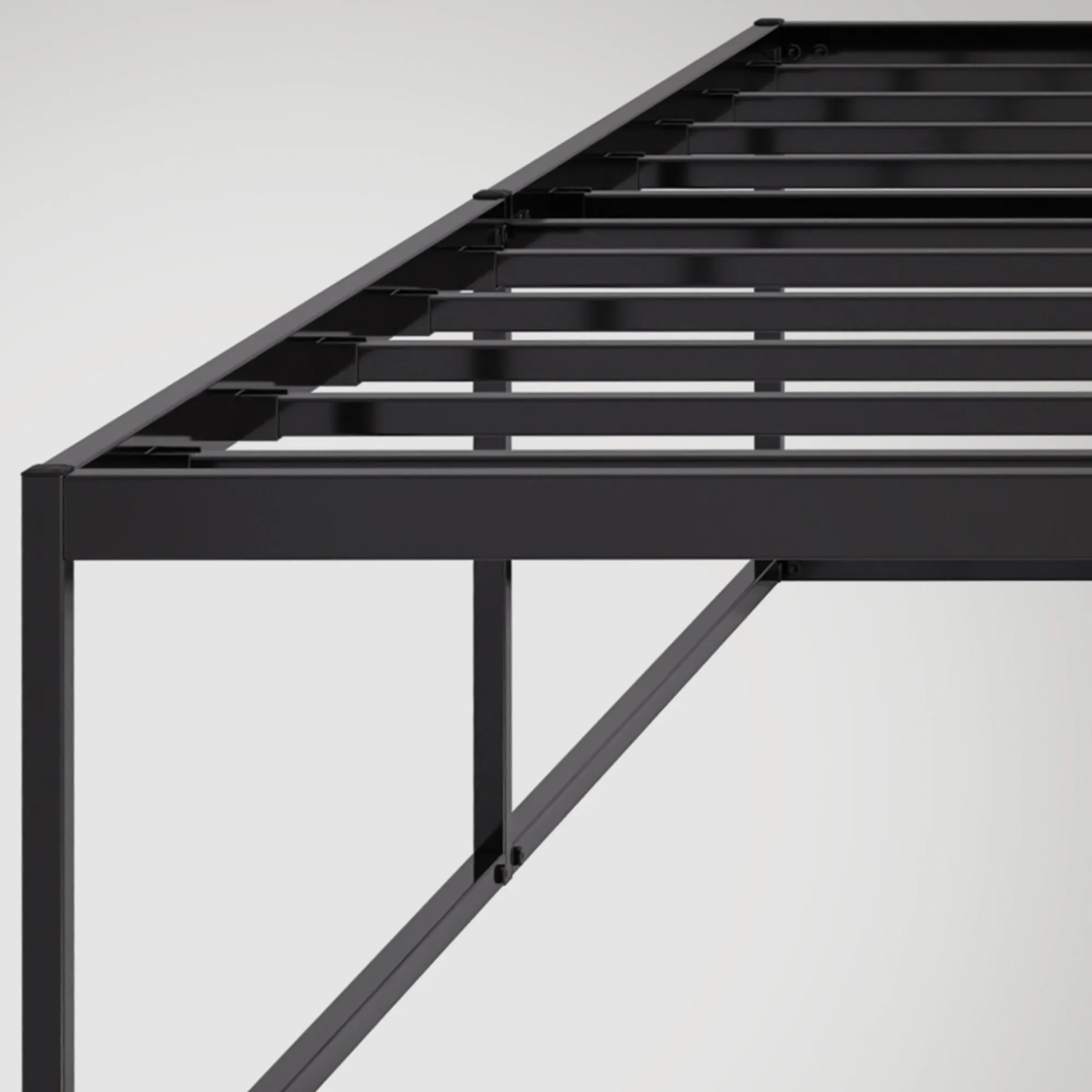 Metallbett Scala 185,5 x 205,5 x 46,5 cm schwarz